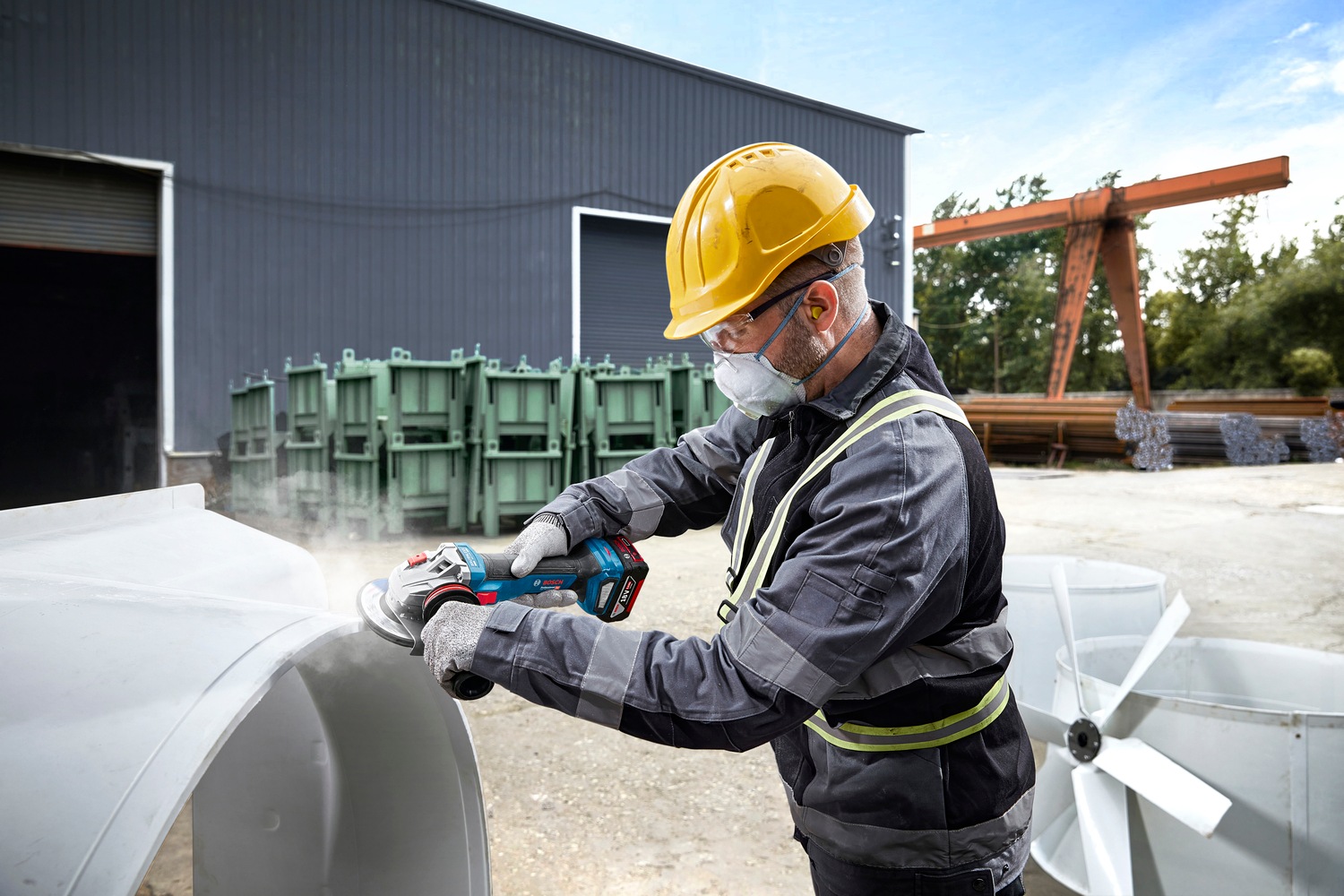 Bosch Professional Akku-Winkelschleifer »»GWS 18V-11««, ohne Akku, ohne Ladegerät