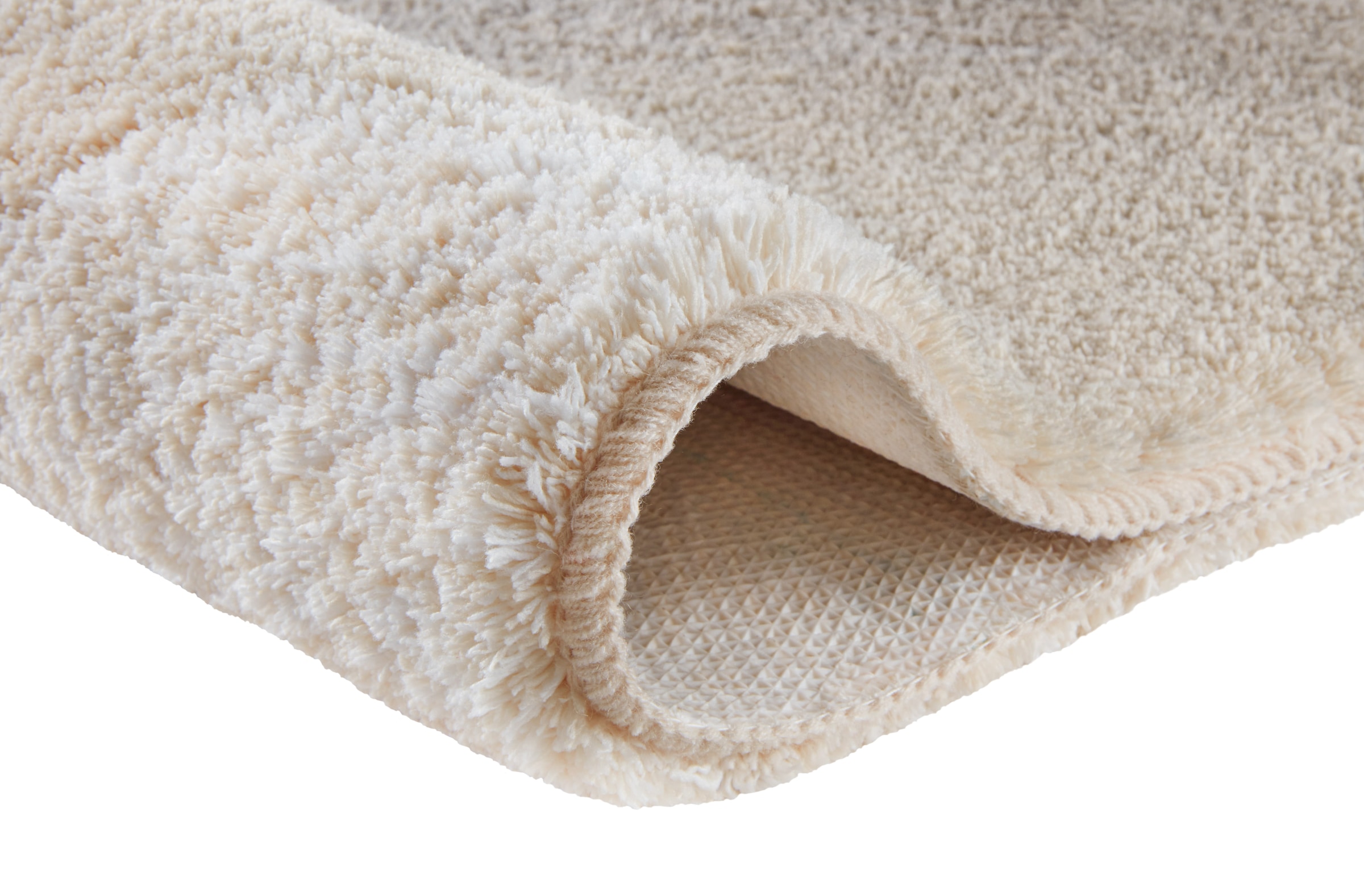 MEUSCH Badematte »Greta, Badvorleger, Badezimmer Teppich« Höhe 20 mm rutschhemmend beschichtet fußbodenheizungsgeeignet Badteppich mit dezentem, meliertem Blattmotiv
