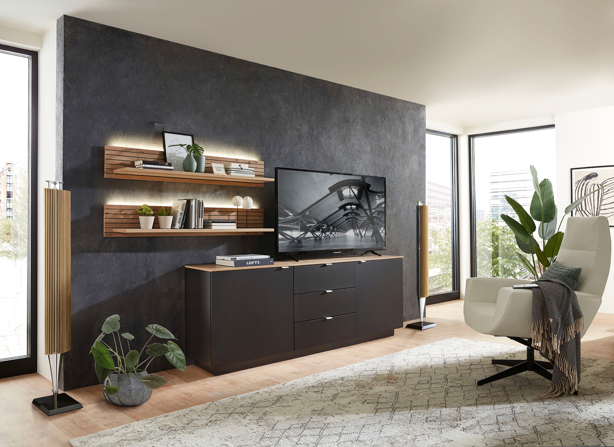 Innostyle Wandboard »Core, Wandbord Maße B/H/T 120x22x23 cm« 1 Stk. tlg. Wandbord mit 1 Boden inkl. LED Beleuchtung