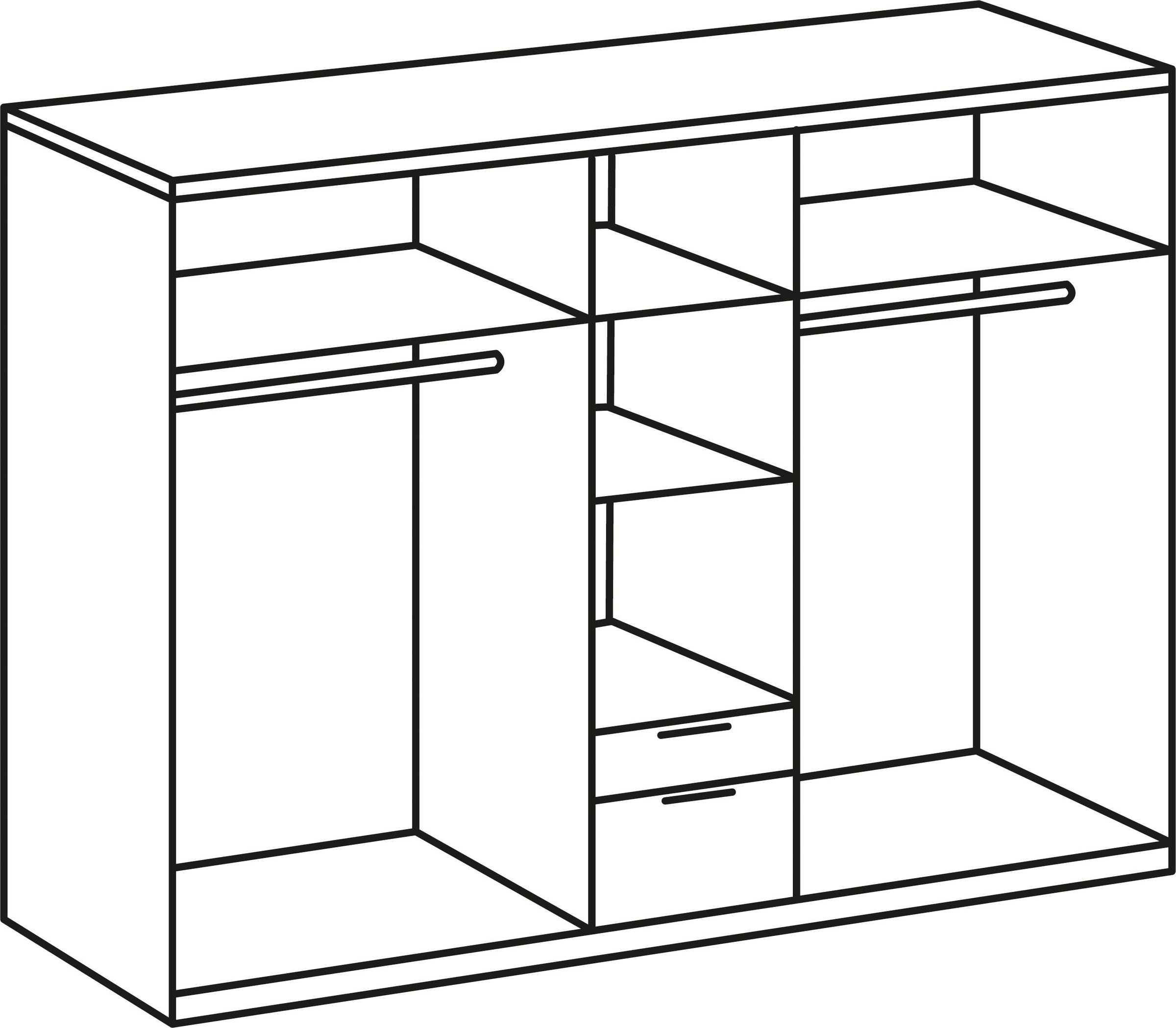 Wimex Kleiderschrank »New York«, mit Spiegeltür
