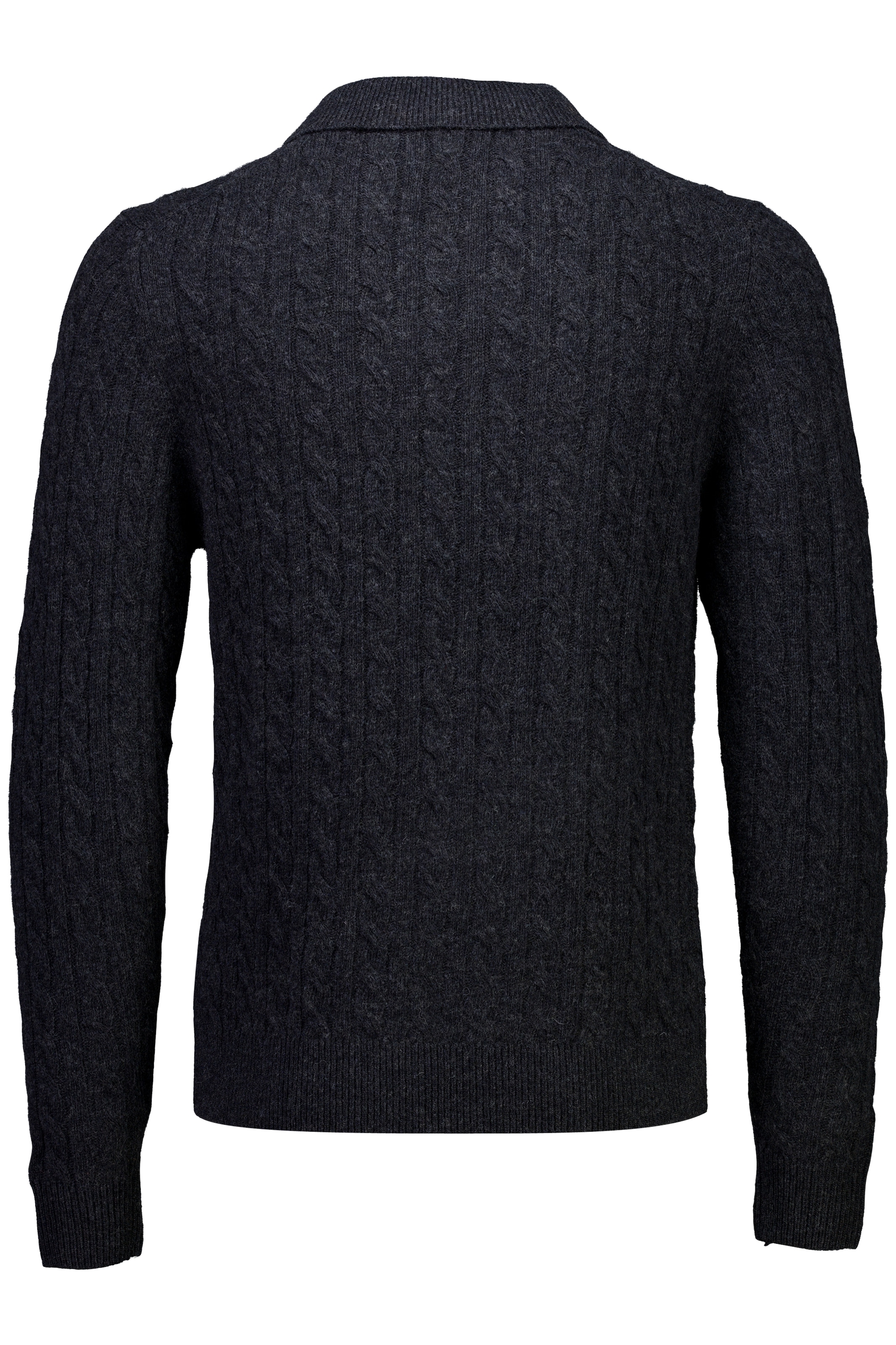 LINDBERGH Strickpullover , mit Zopfmuster, Polo-Kragen und Wolle
