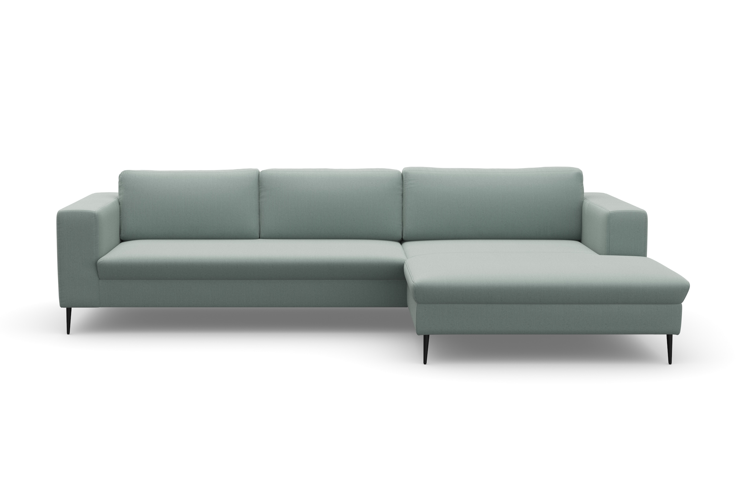 DOMO collection Ecksofa »Modica, zeitlos und elegant, L-Form«, moderne Optik mit extrabreiter Recamiere, auch in Cord