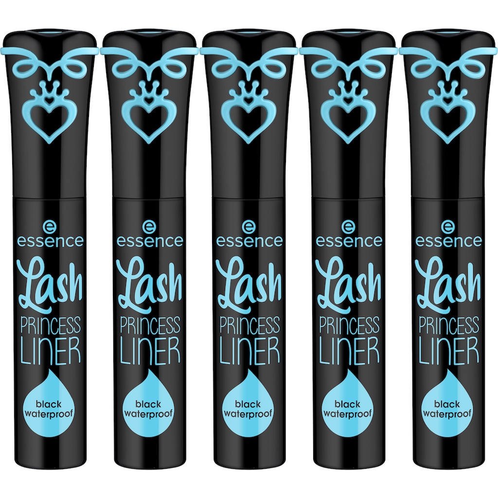 Essence Eyeliner »Lash PRINCESS LINER black waterproof«, (Set, 5 tlg.)