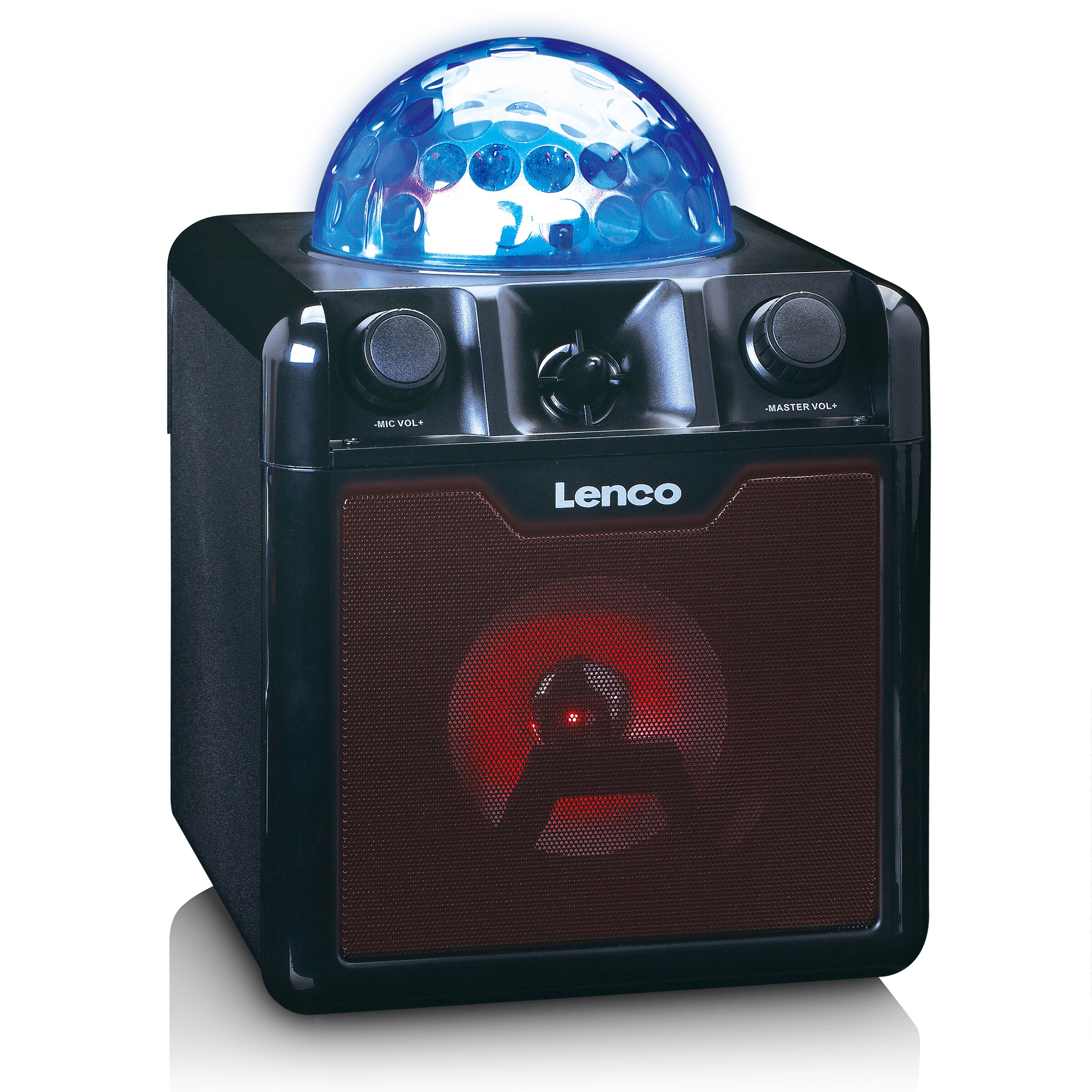 Lenco Karaoke-Maschine »BTC-055BK«, inkl. Mikrofon und Fernbedienung, Bluetooth, USB/MicroSD, Diskokugel