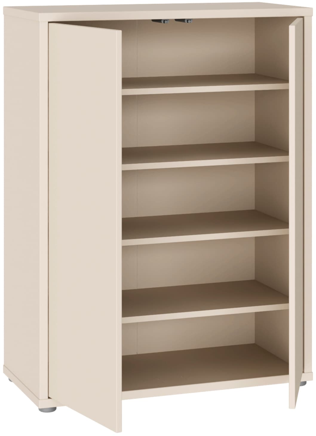 FORTE Schuhschrank »Alice Springs« B/H/T 74,5/99,1/34,9 cm,  Stauraumschrank, Mehrzweckschrank, grifflose Front, Push to open