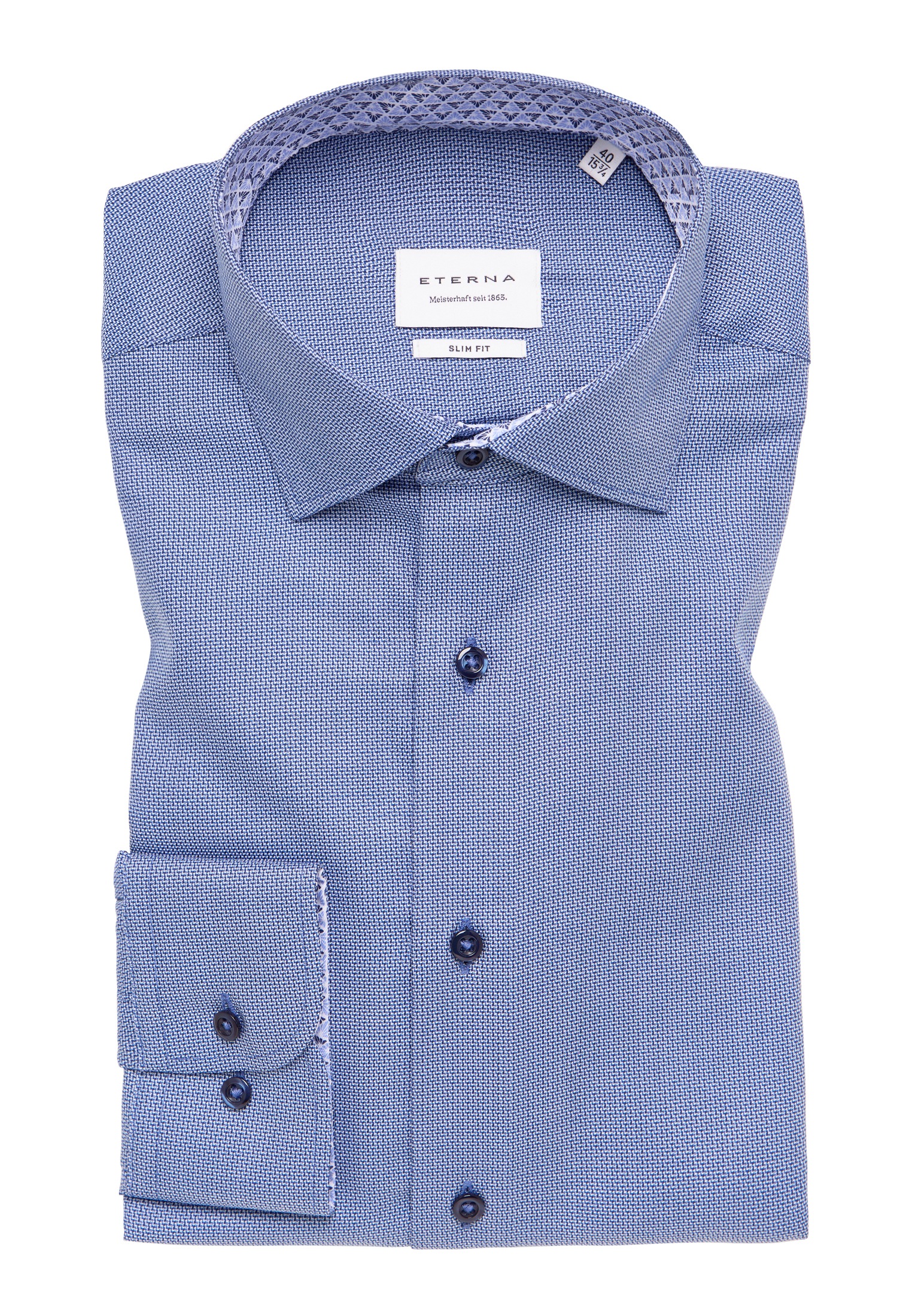 Eterna Langarmhemd »SLIM FIT« NON IRON (bügelfrei)