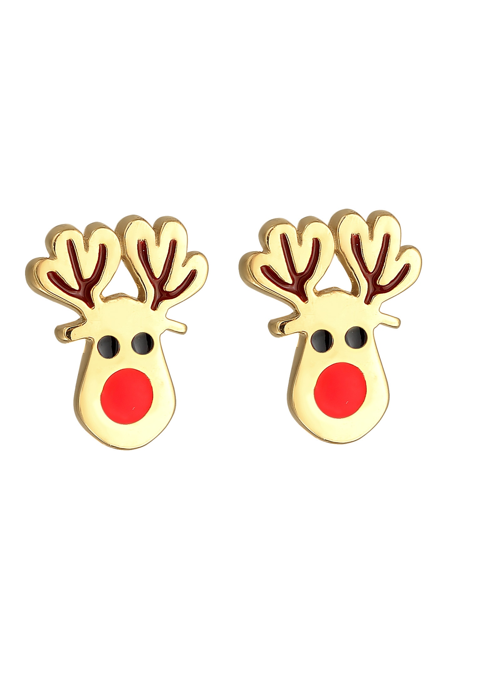 Elli Paar Ohrstecker »Ohrringe Kinder Rentier Weihnachten Hirsch 925 Silber«