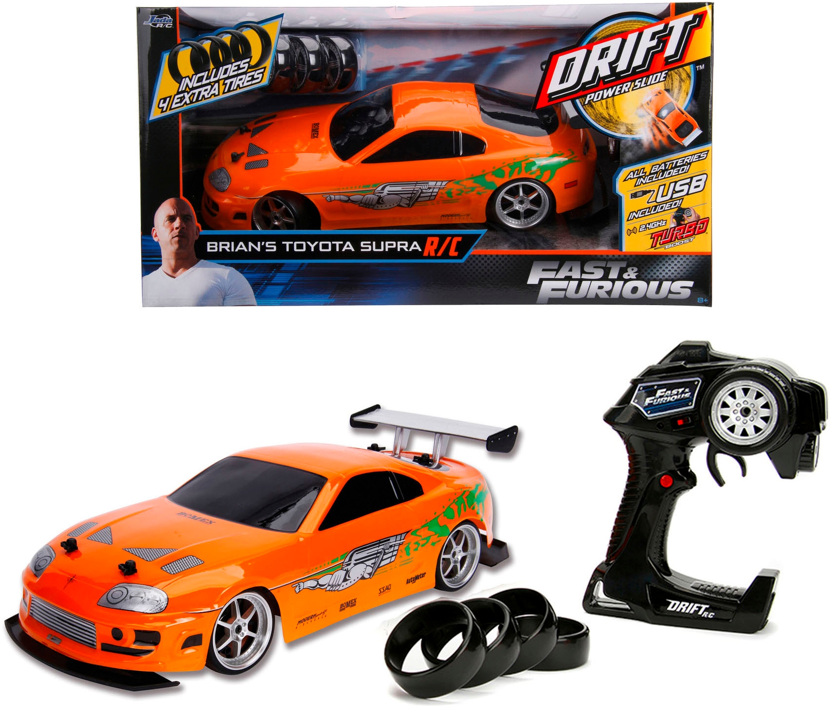 RC-Auto »Fast & Furious RC Drift 1995 Toyota, 1:10, 2,4GHz«