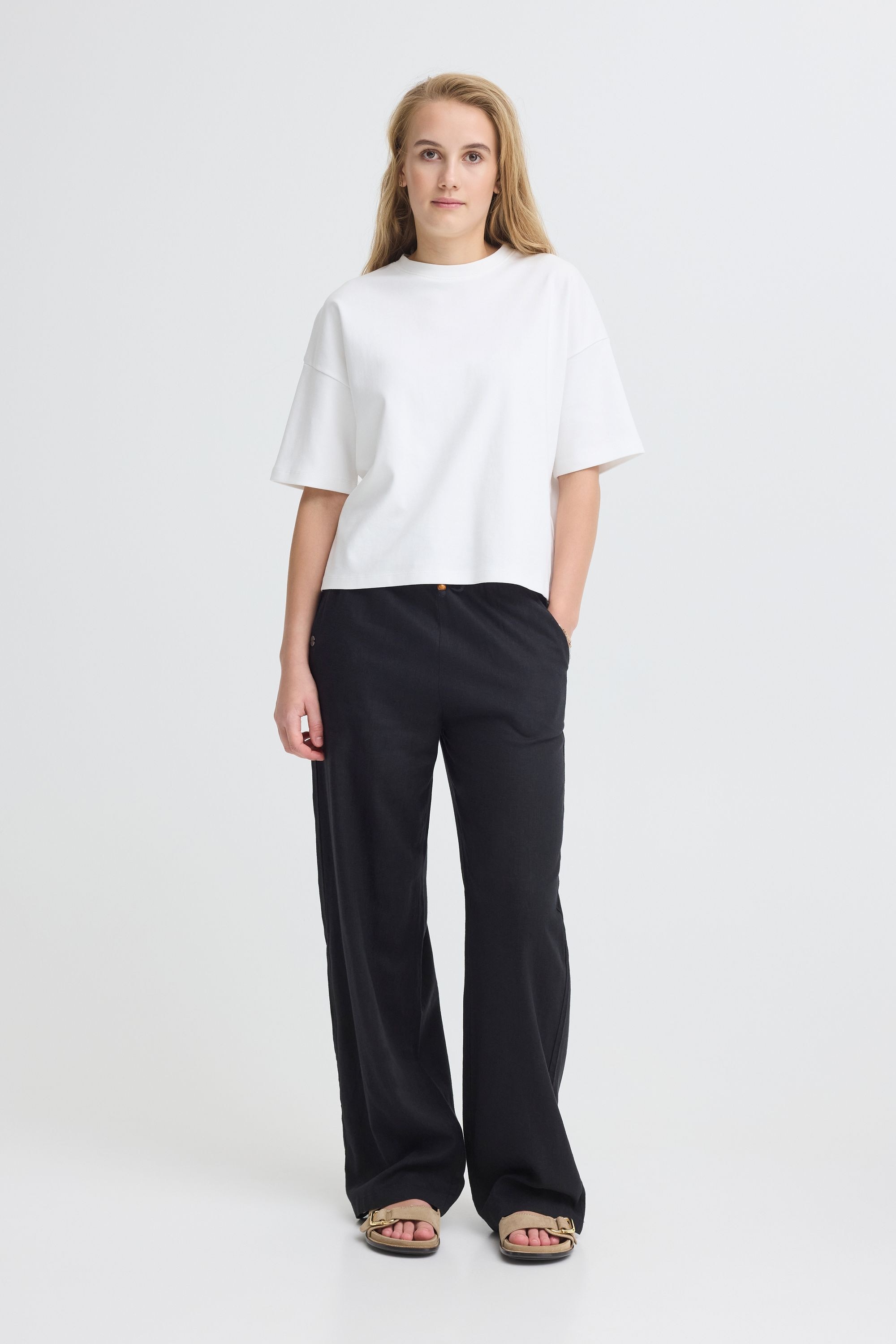 OXMO Leinenhose »Leinenhose OXAlfas Linen Mix«