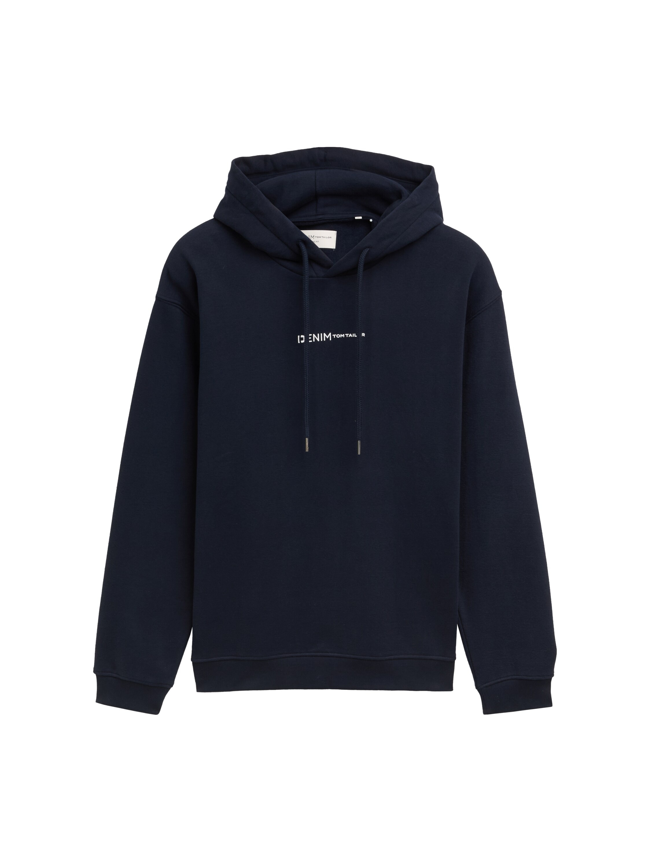 TOM TAILOR Denim Sweatshirt, mit Kapuze und Logo-Print