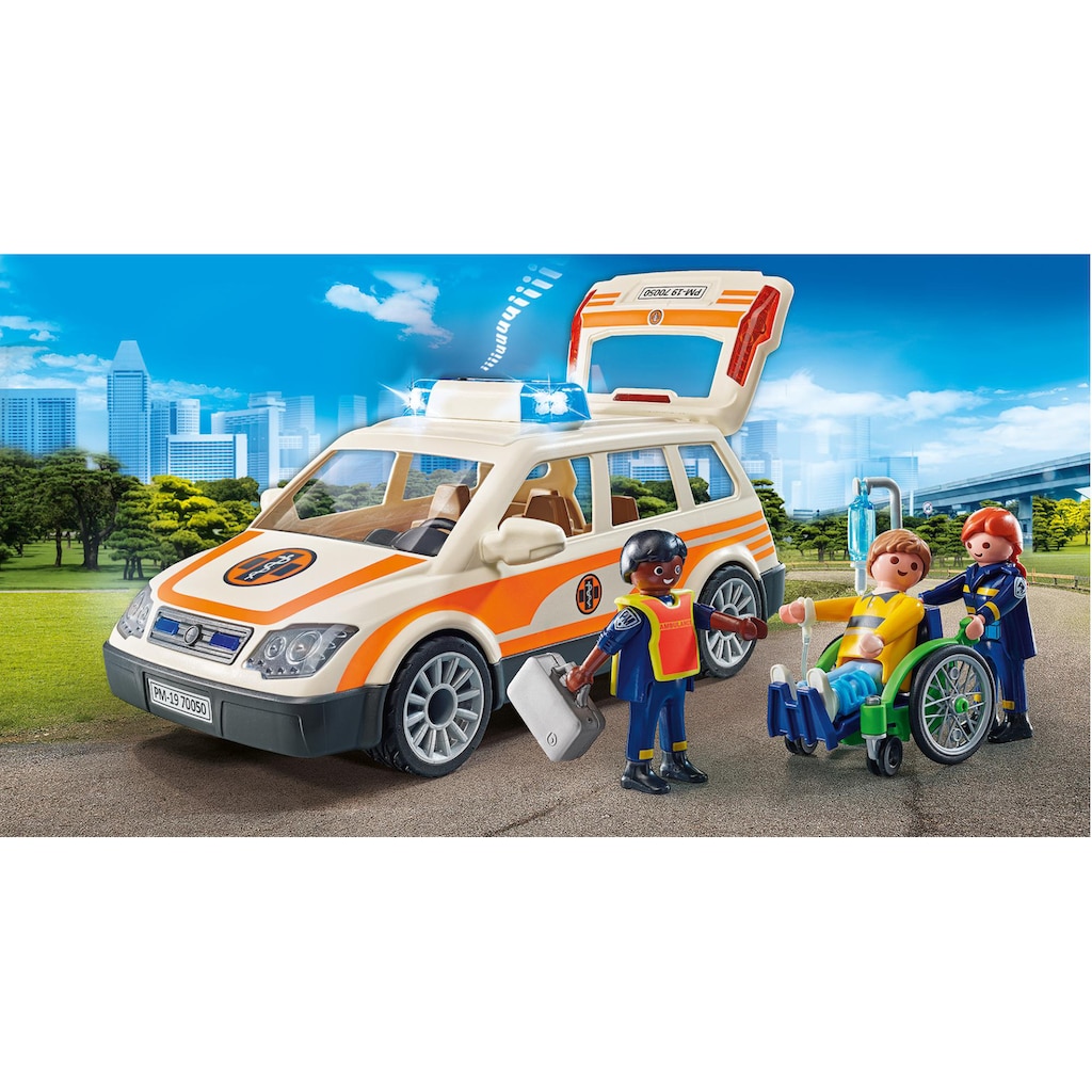 Playmobil® Konstruktions-Spielset »Notarzt-PKW (71037), City Life«, (44 St.)