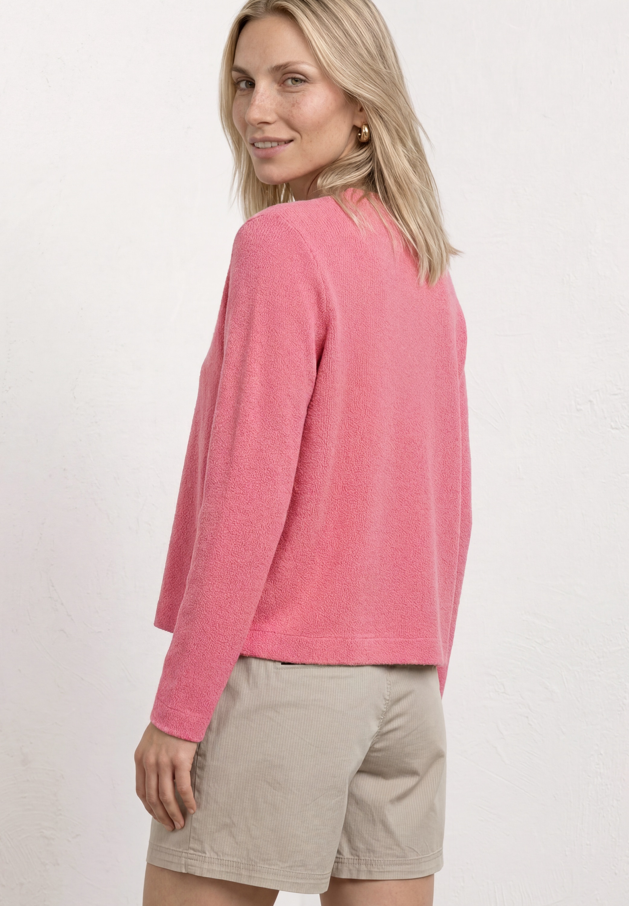 STREET ONE Shirtjacke »Style Nette« unifarben, offen zu tragen, in Strick-Optik