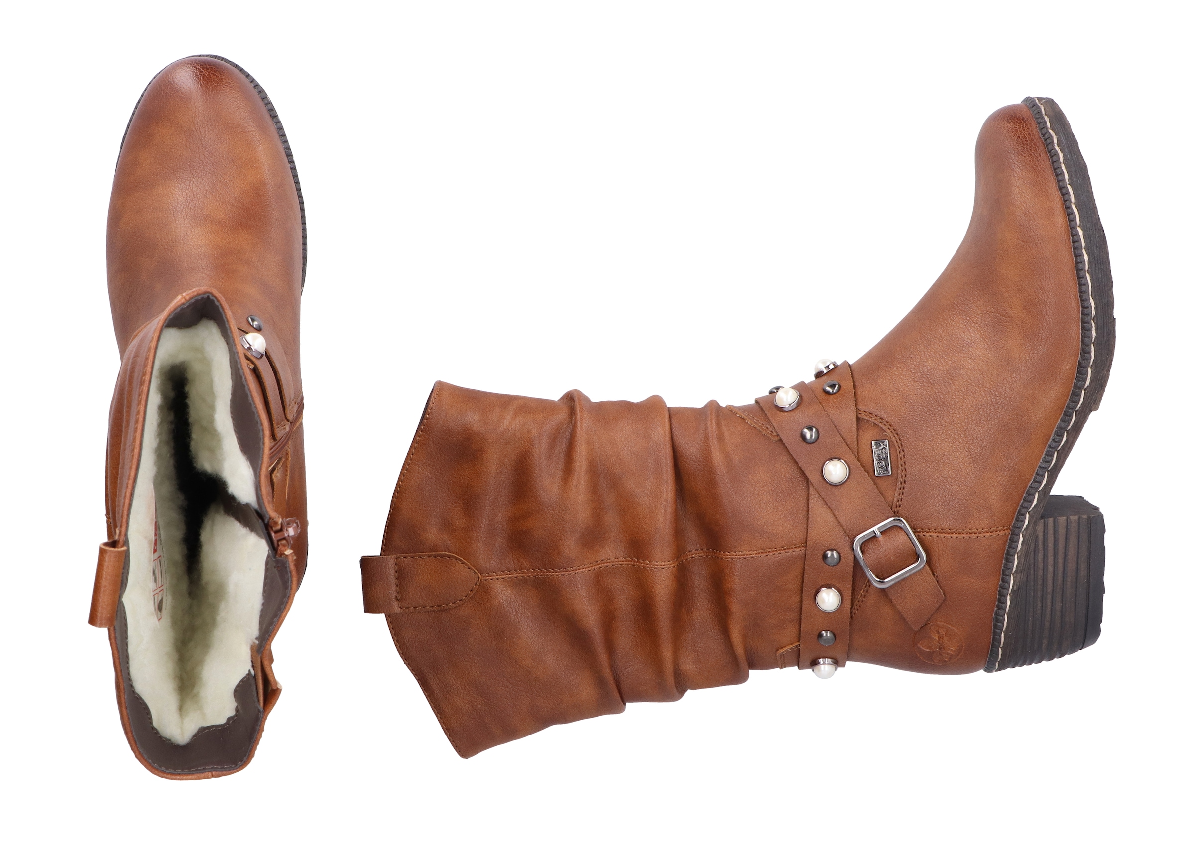 Rieker Westernstiefel, Cowboystiefel, Blockabsatz, mit wasserabweisender riekerTEX-Membran