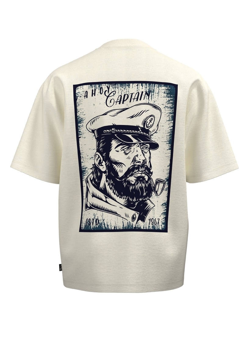 Trigema T-Shirt »TRIGEMA Oversized T Shirt "Ahoy Captain"« 1