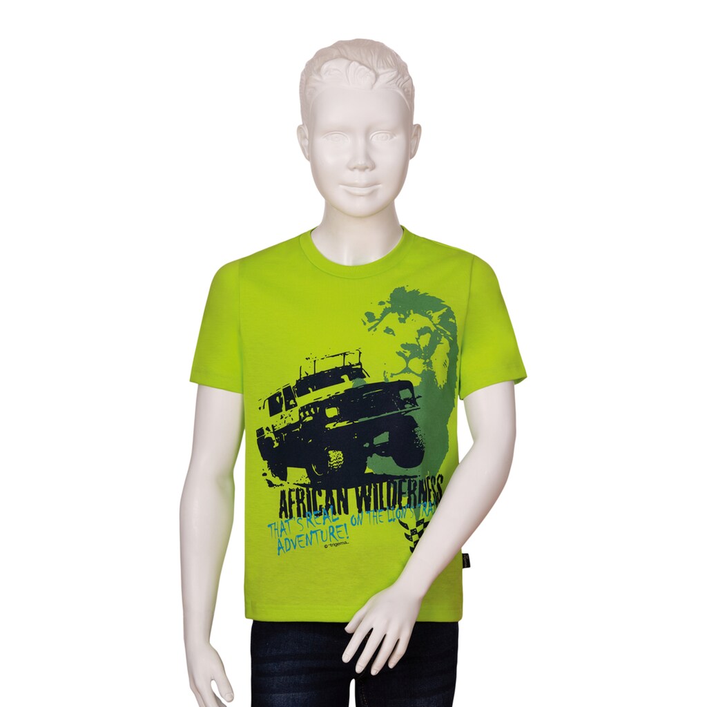 Trigema T-Shirt, für Jungen mit großem Druckmotiv