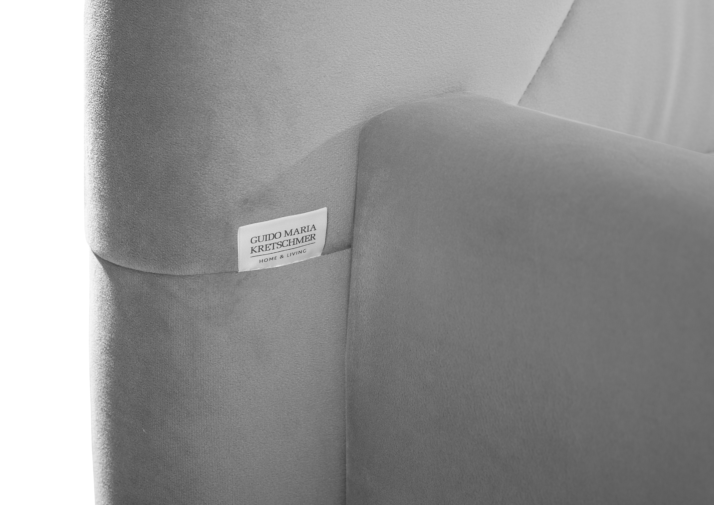 Guido Maria Kretschmer Home&Living Polsterbett »Sunley 140«, Kreuzsteppung, Kopfteilhöhe 142 cm, ohne oder mit Matratze/Lattenrost