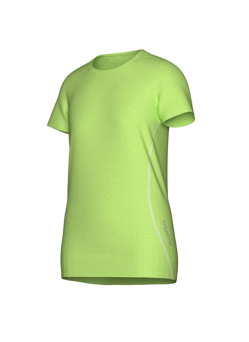 Trigema T-Shirt »TRIGEMA Sportshirt in Melange-Optik«, (1 tlg.)