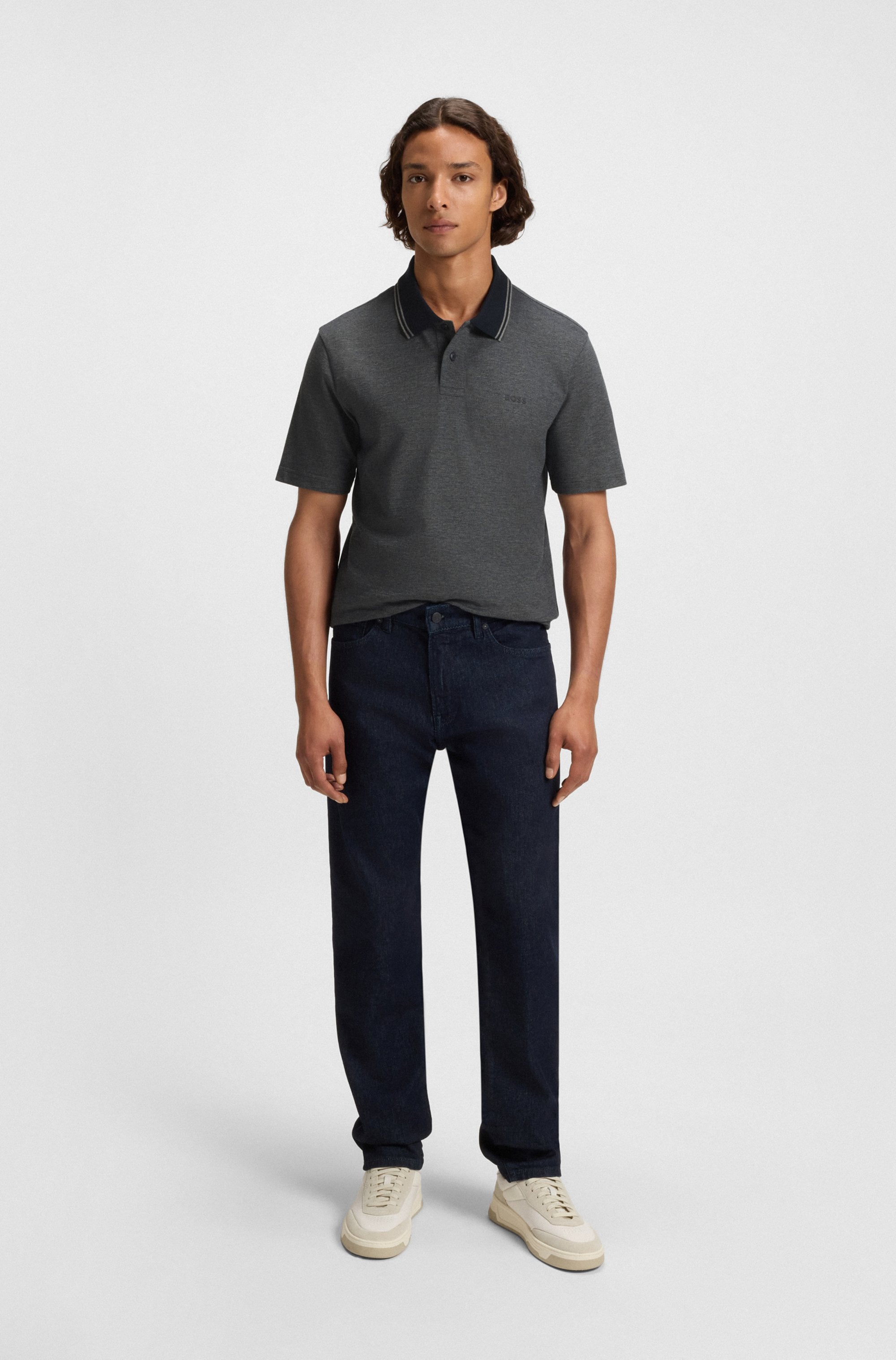 BOSS ORANGE Poloshirt »PeoxfordNew«, mit Polokragen