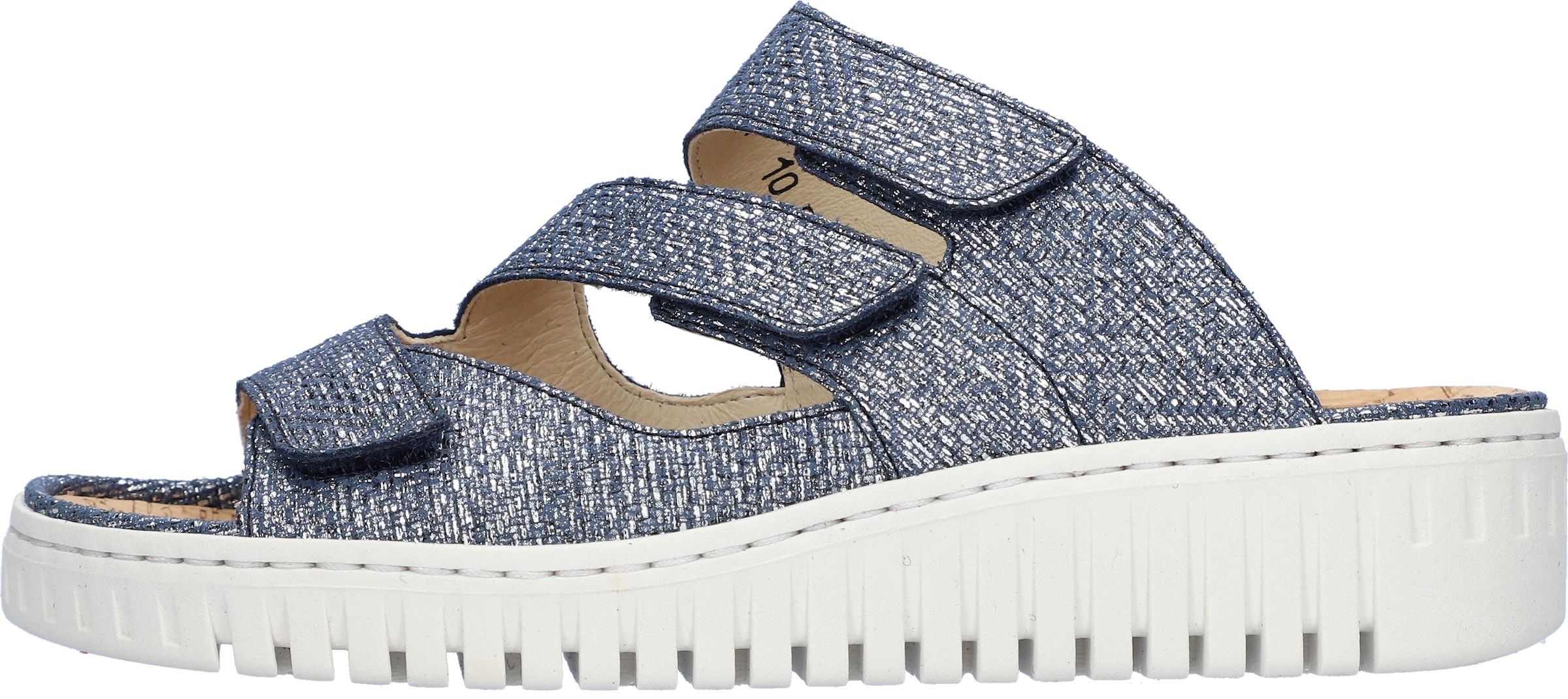 Waldläufer Pantolette »H-WILLOW«, Sommerschuh, Hausschuh, Klettschuh in Komfortweite H (= sehr weit)