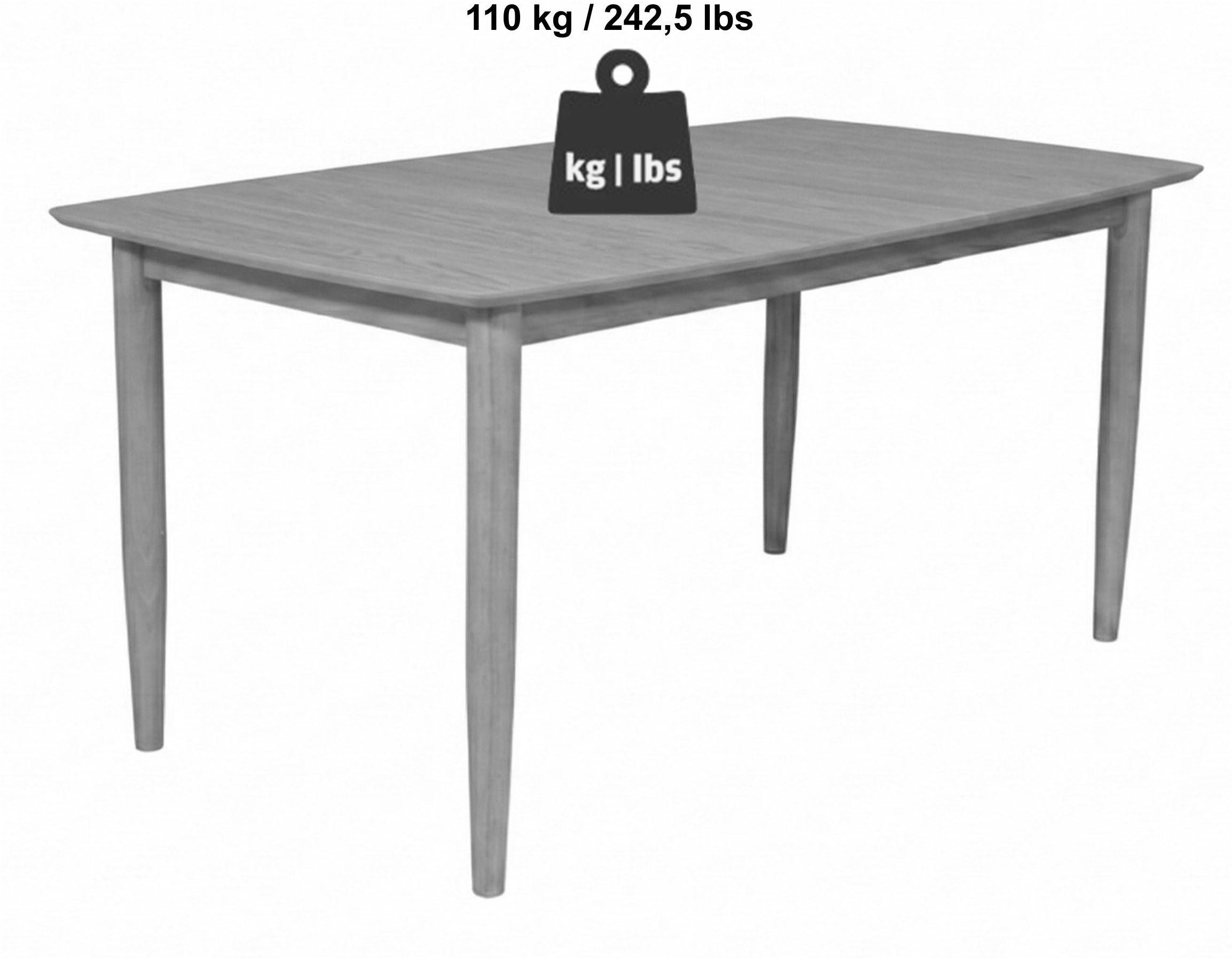 Jahnke Esstisch »DINE SCAN« Esstisch, ausziehbar, Massivholz, Skandi-Look, B:180-219 cm