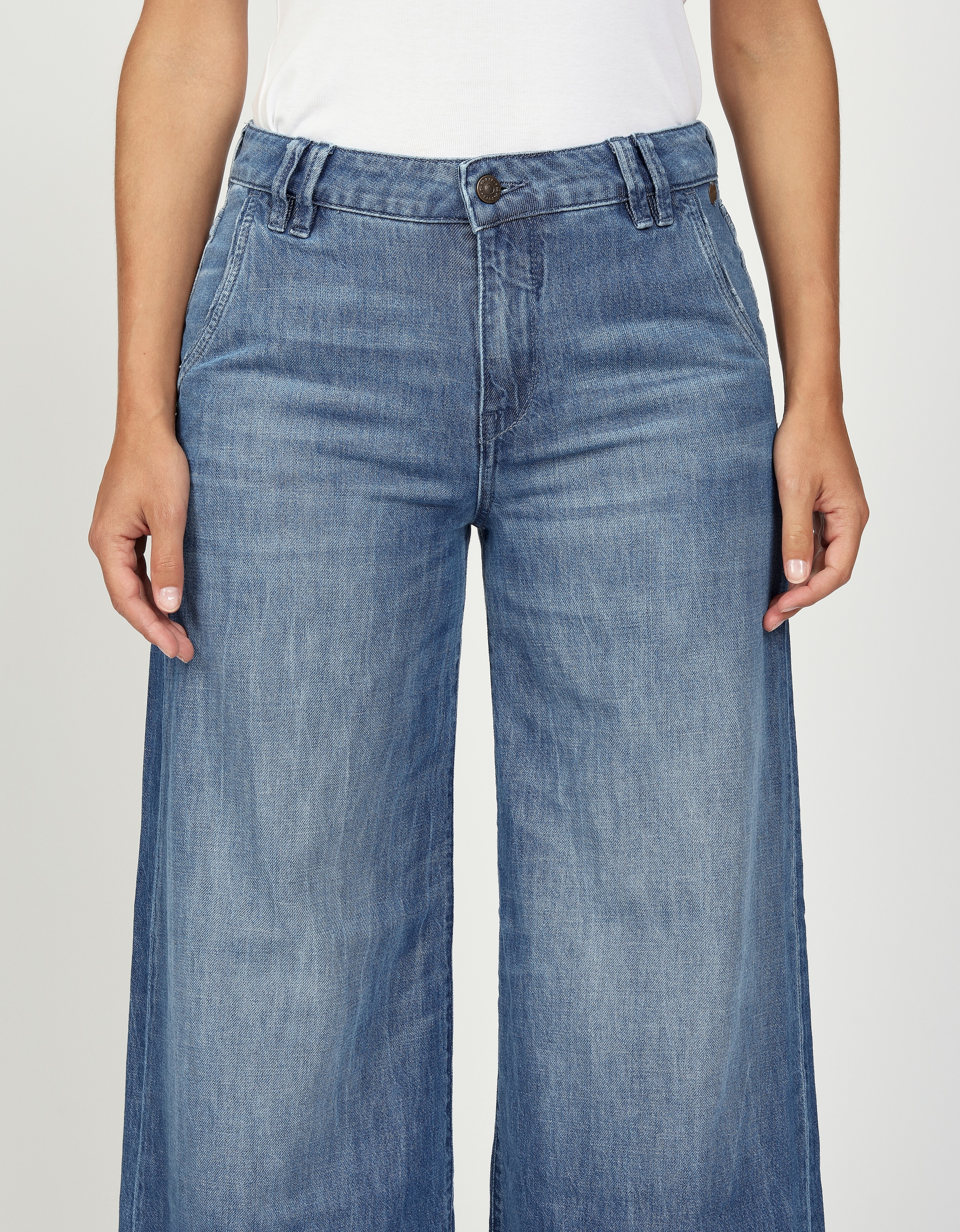 GANG Weite Jeans »94MONA«, mit weitem Bein und offenen Saumabschluss