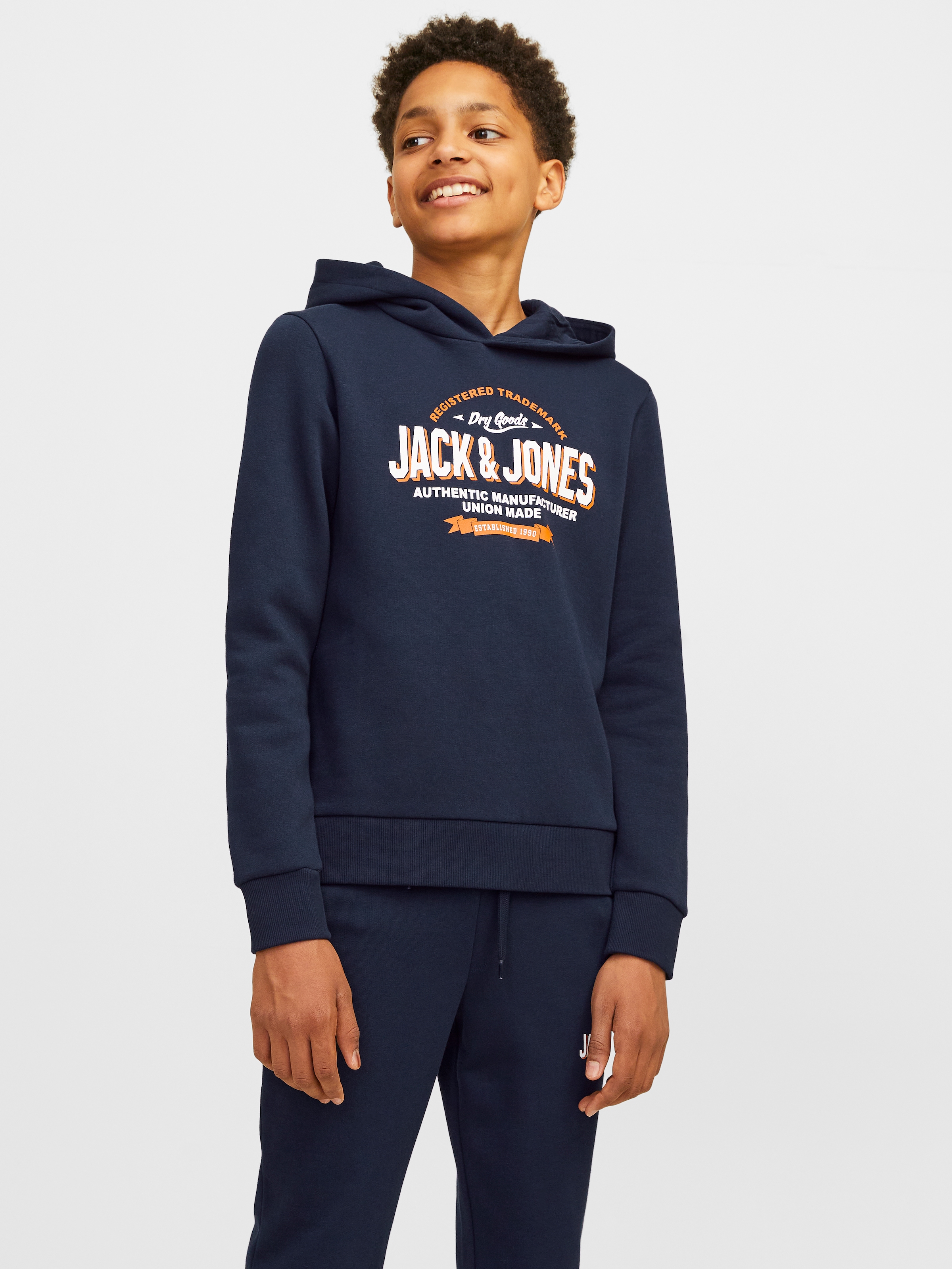 Jack & Jones Junior Kapuzensweatshirt »JJELOGO SWEAT HOOD 2 COL 24/25 NOOS JNR«