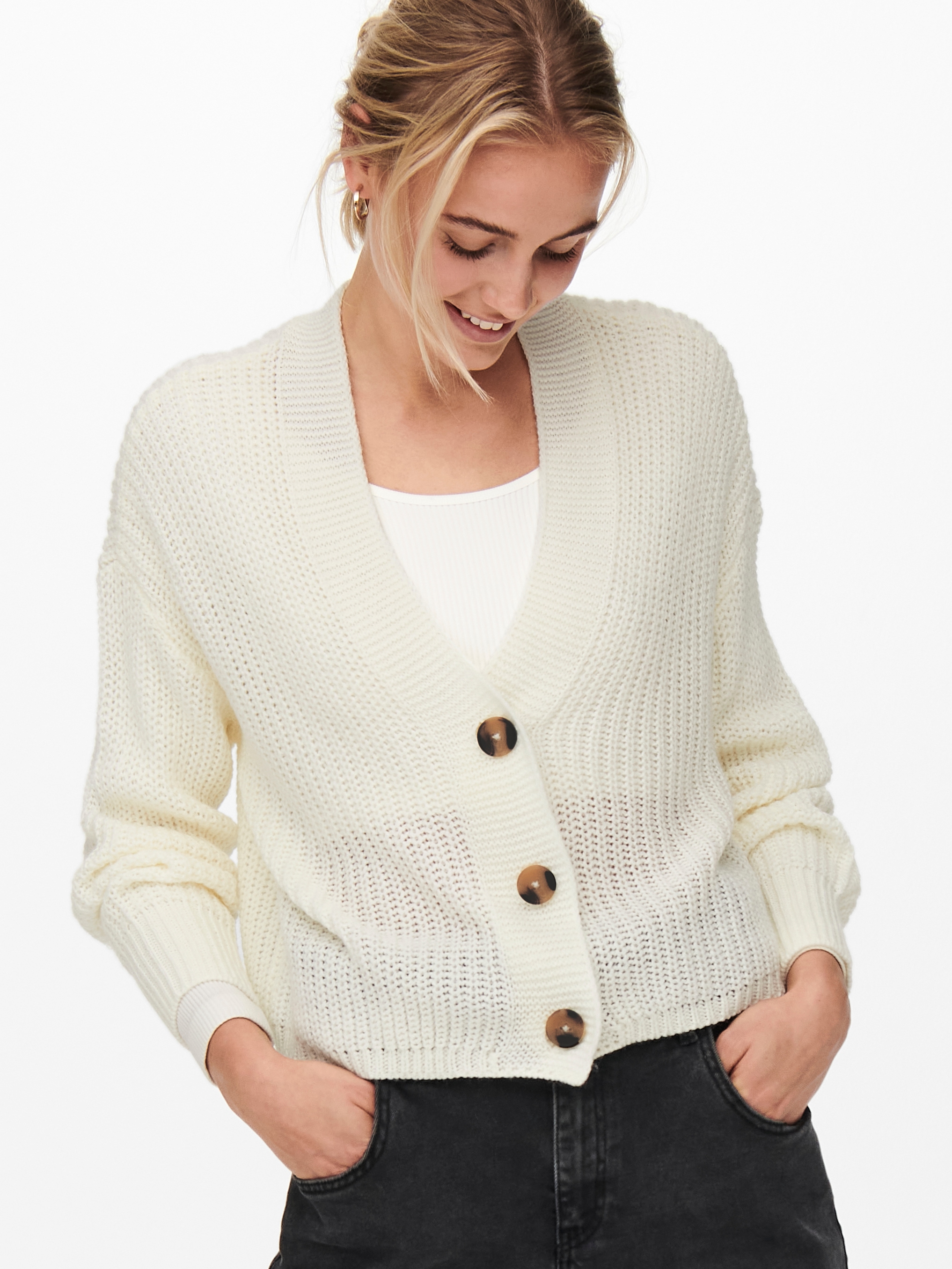 ONLY »ONLCAROL NICE L/S CARDIGAN KNT NOOS« Kunstfaser, regular fit
