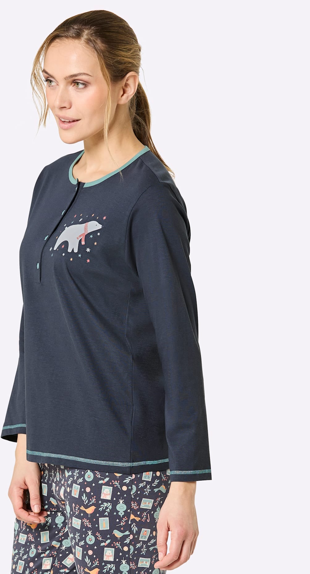 comtessa Pyjamaoberteil »Schlafanzug-Shirt« 1