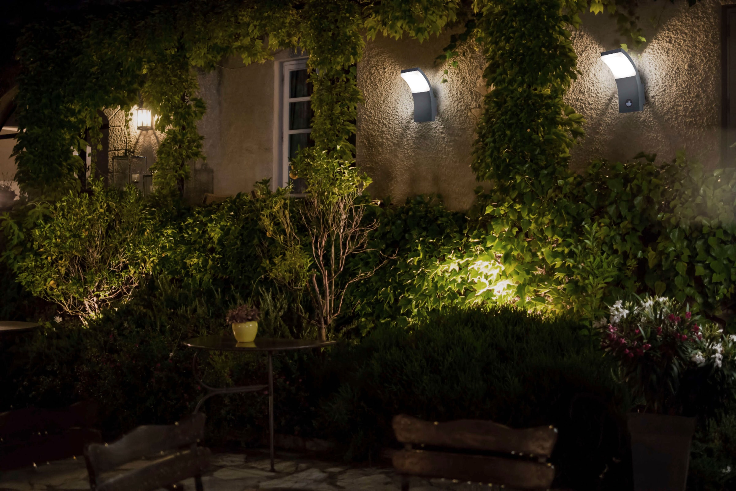 »Orbis«, warmweiß mit Terrasse, näve flammig-flammig, Garantie 19,8cm, anthrazit, 3 online | kaufen Wandleuchte, LED Außen-Wandleuchte LED 1 XXL Jahren Höhe: