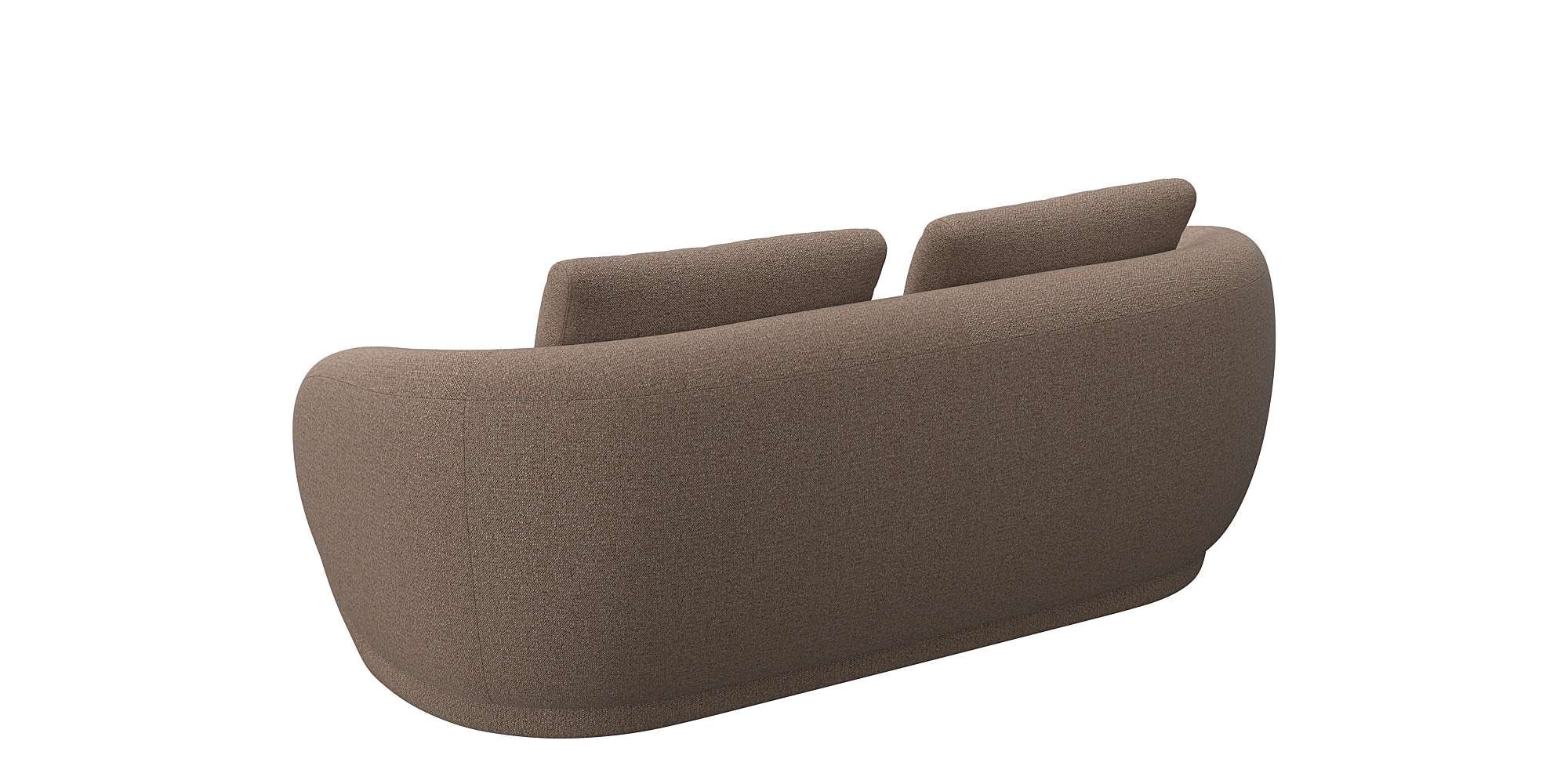 FLEXLUX 2,5-Sitzer »Torino, rund, Couch, Loveseat,«, Modernes, organisches Sofa-Design, Kaltschaum, Wellenunterfederung
