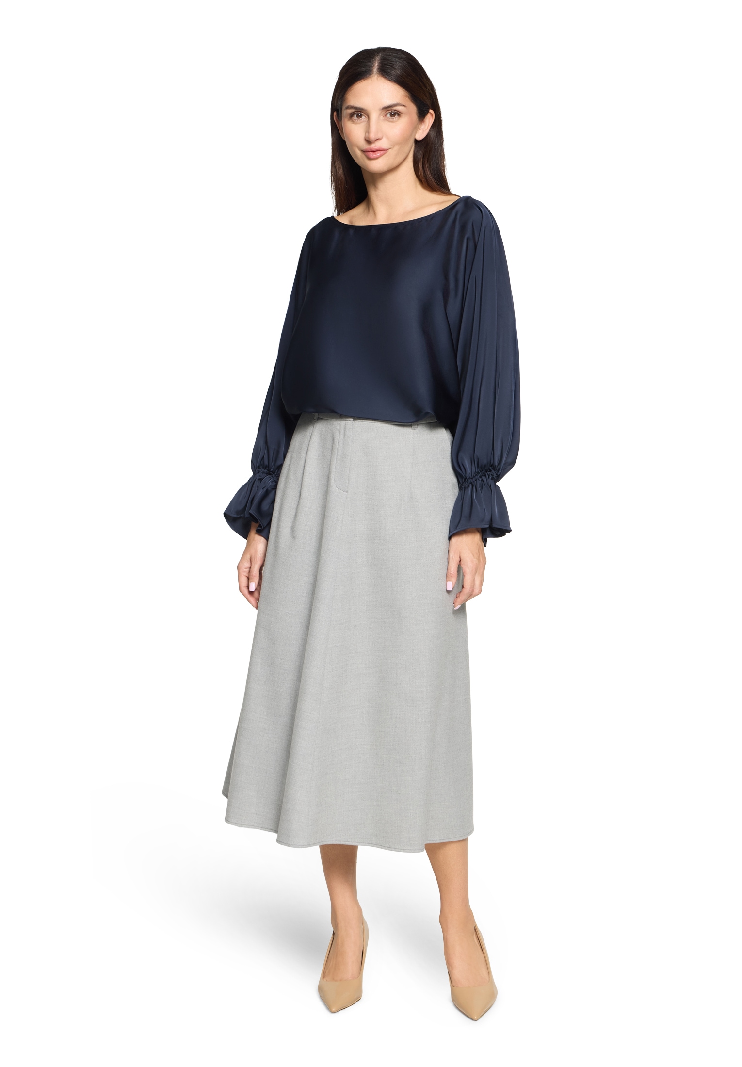 Betty Barclay Satinbluse »Satin-Bluse mit U-Boot-Ausschnitt«