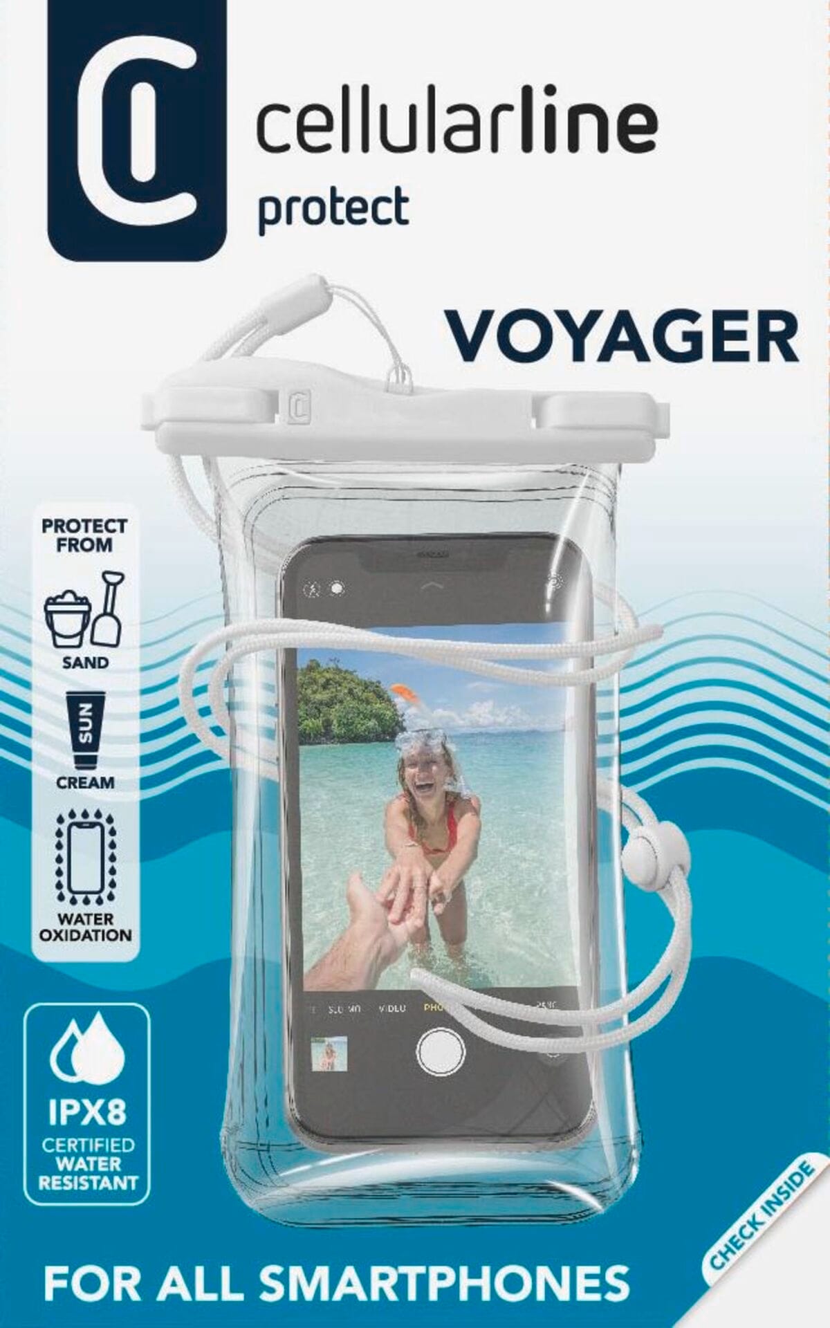 Cellularline Backcover »Voyager waterproof case universal«