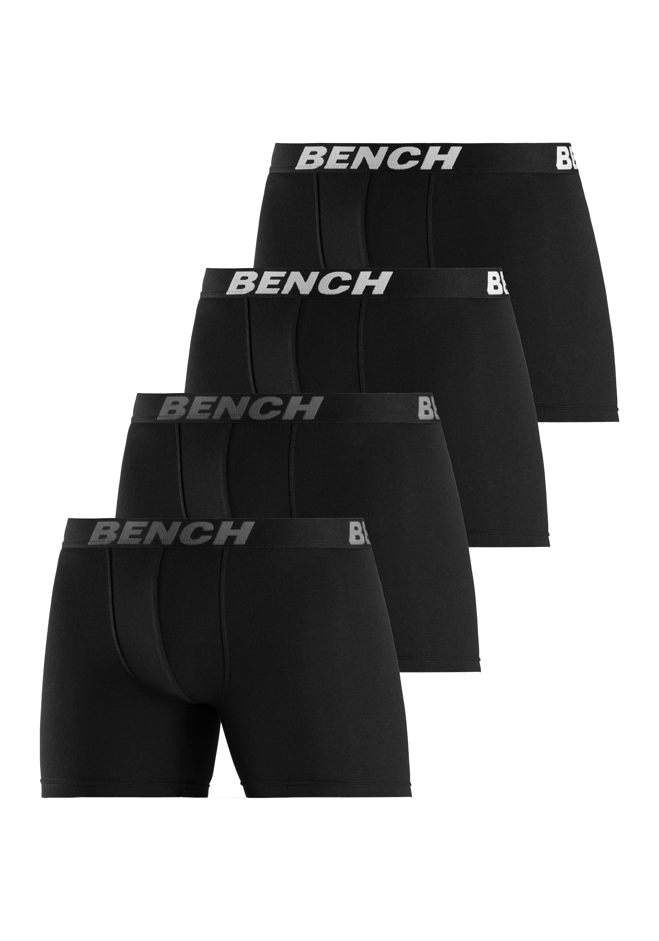 Bench. Boxer »Boxershorts für Herren«, (Packung, 4 St.), Unterhose mit längerer Beinform aus Baumwollmischung