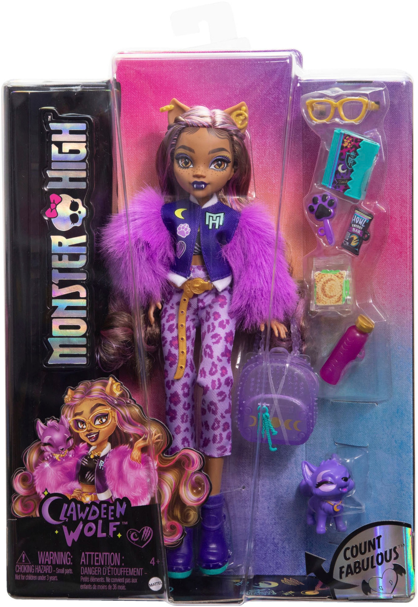 MonsterHigh™ Anziehpuppe »Clawdeen Wolf mit Hund Crescent«