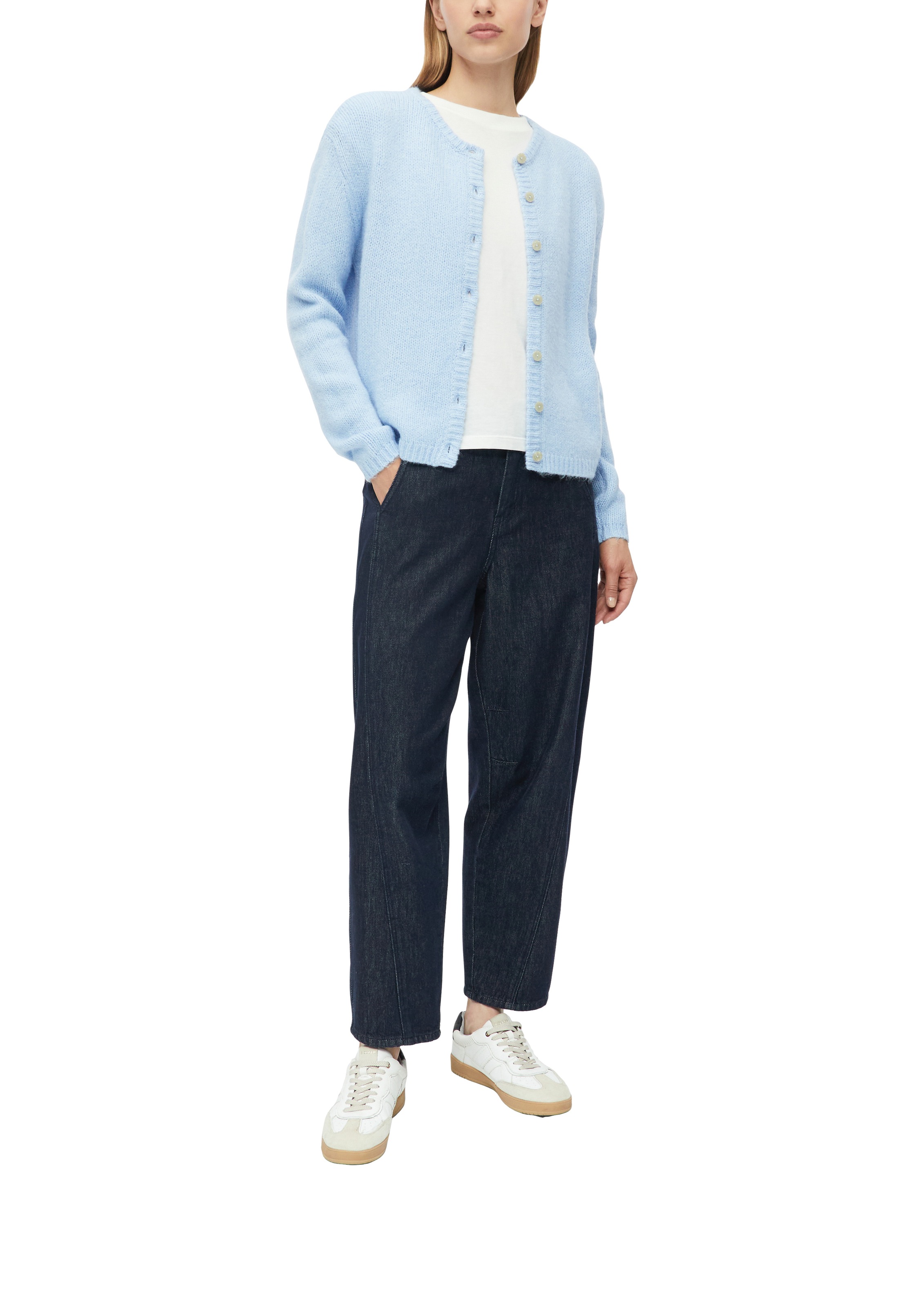s.Oliver Cardigan mit Rundhals und Knopfleiste