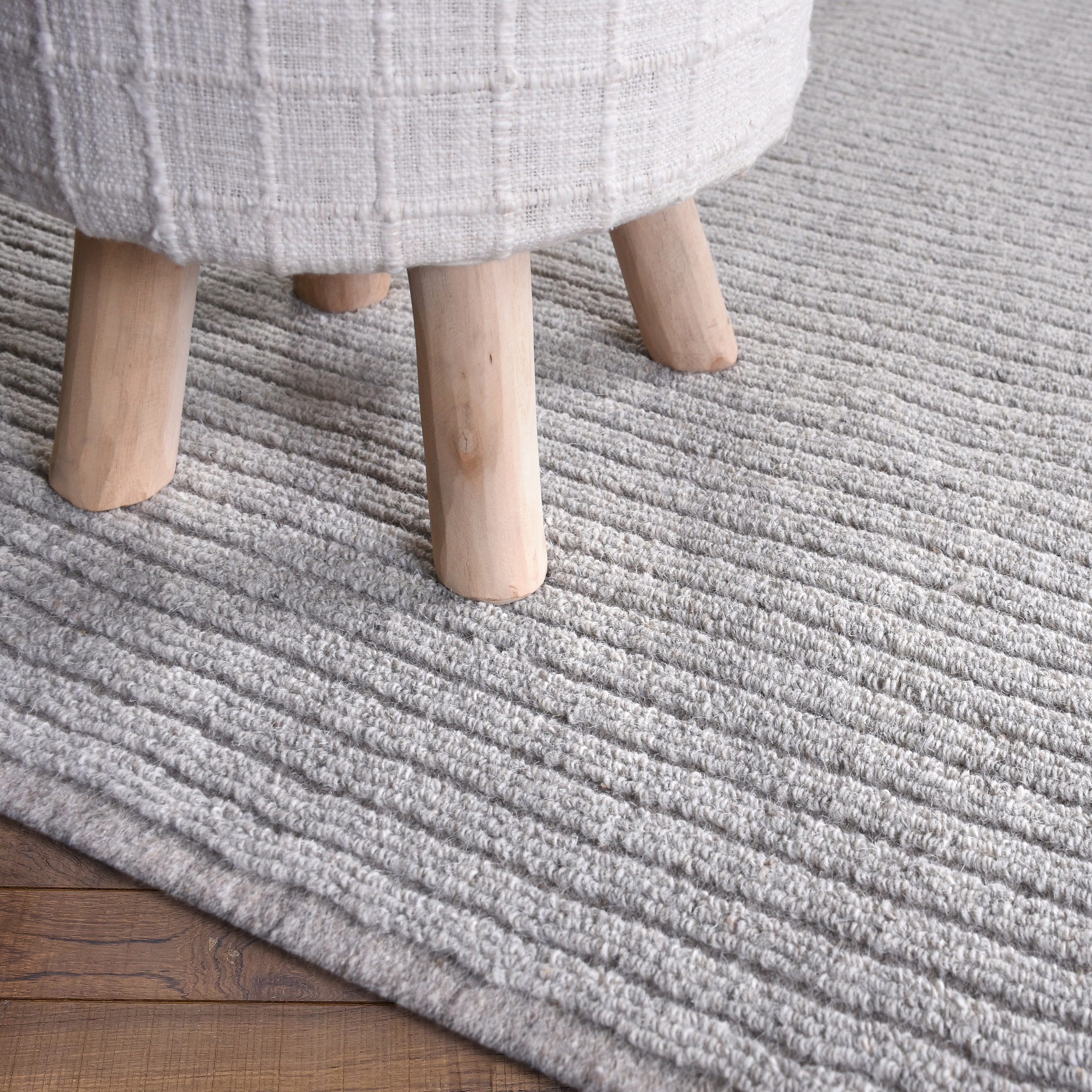 my home Wollteppich »Sola«, rechteckig, 12 mm Höhe, Hoch-Tief-Struktur, Handgearbeitet,Wohnzimmer, Schlafzimmer, Esszimmer