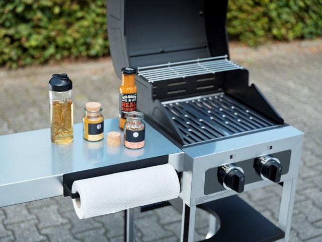 WENKO Wandrollenhalter »Modell Ima«, (Set, 2 St.), magnetischer Küchenrollenhalter und Hakenleiste