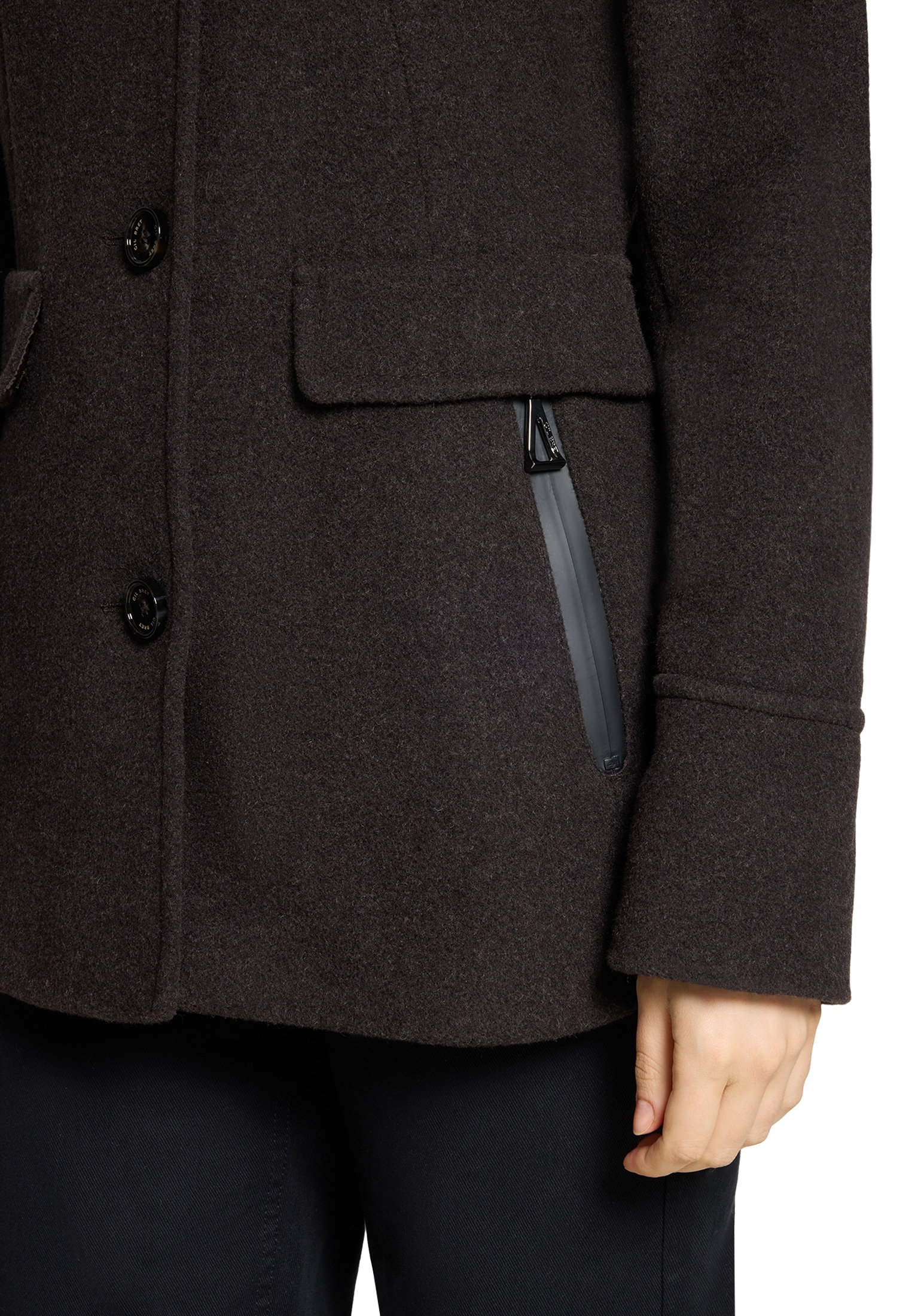 Gil Bret Wolljacke »Wolljacke mit Kapuze«