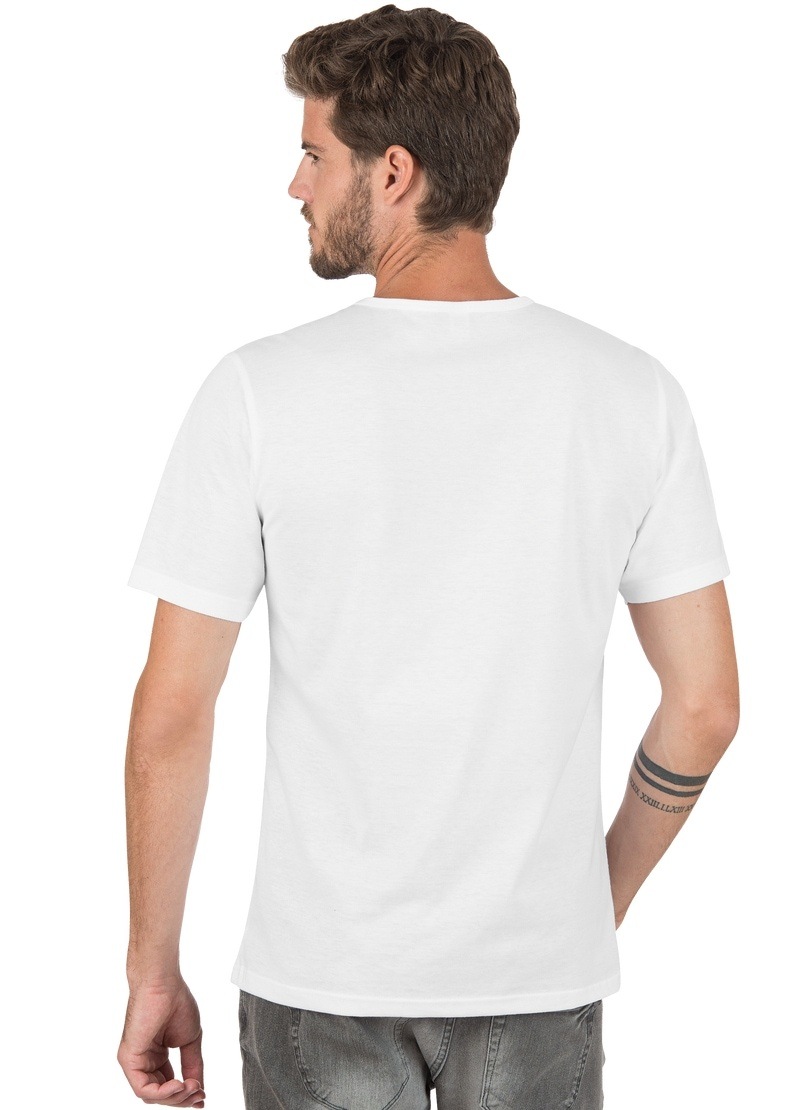 Trigema T-Shirt »TRIGEMA T-Shirt mit Knopfleiste DELUXE Baumwolle«, (1 tlg.)