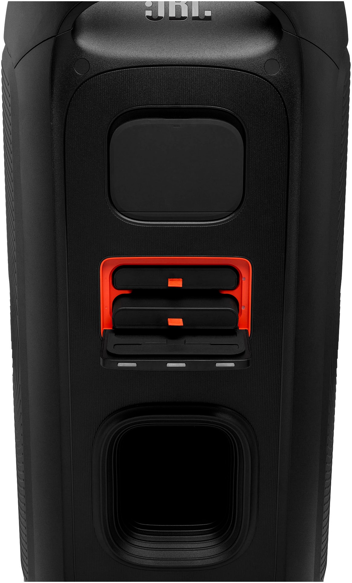 JBL Party-Lautsprecher »PARTYBOX  720« Stereo (Bluetooth App-Steuerung | Automatische Abschaltung | Beleuchtungseffekte | DJ-Funktionen | Equalizer | Extra Bass | Kabellos | Karaoke-fähig | LED Licht (WRGB) | Outdoor-Modus | Transportrollen 800 W)