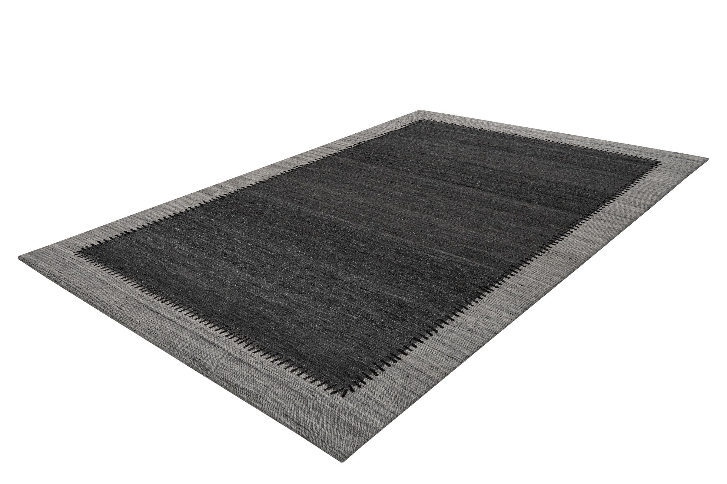 Kayoom Teppich »Phoenix 310«, rechteckig, 6 mm Höhe, Dezenter Jacquard-Teppich, Flachflor, Aus pflegeleichten Materialien