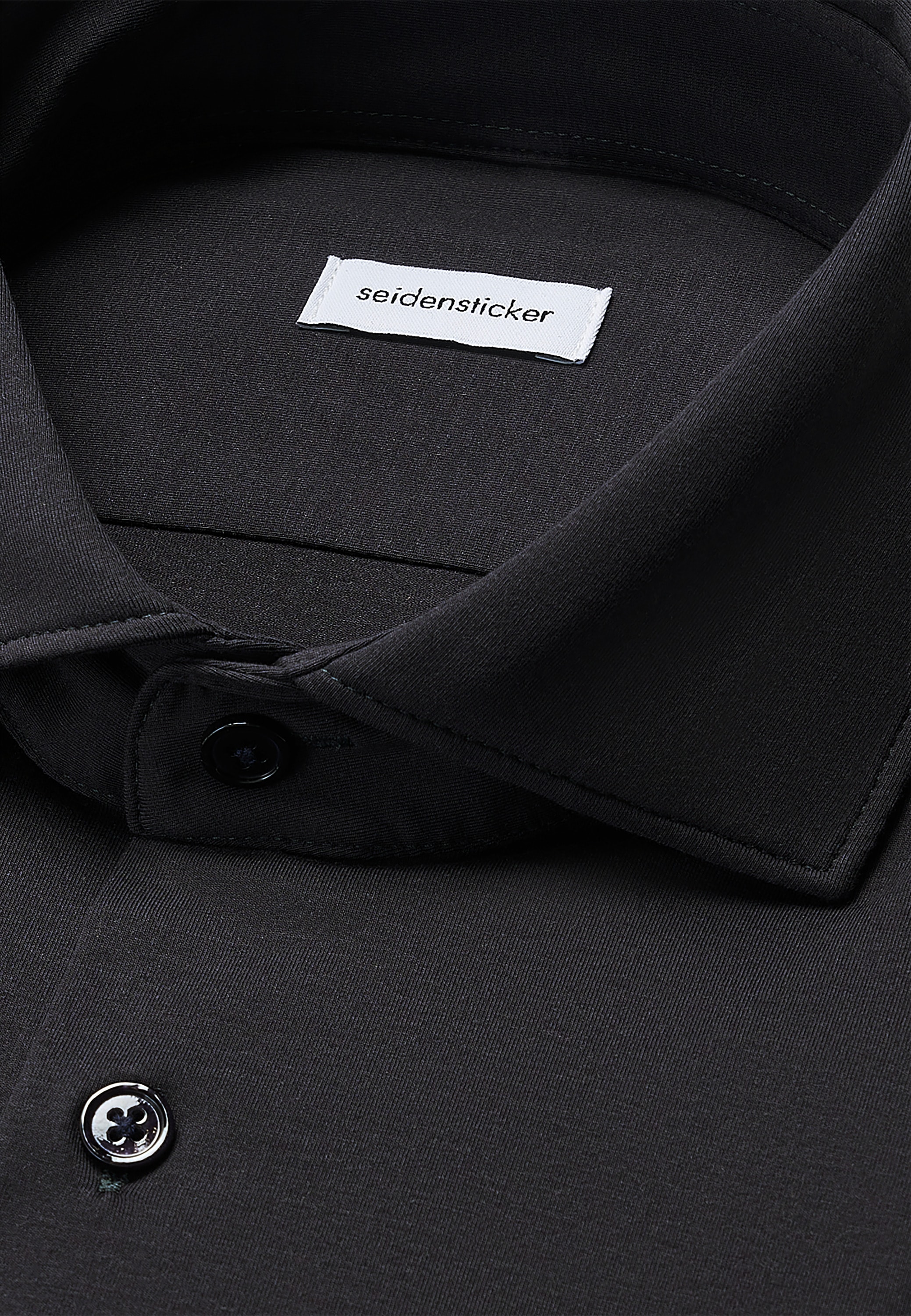 seidensticker Businesshemd »Schwarze Rose«, Slim 1/1 Kentkragen Uni