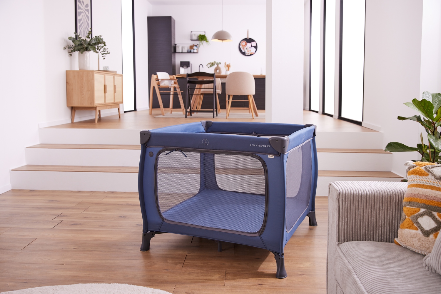 Hauck Baby-Reisebett »Sleep N Play SQ, Set dark blue«, inklusive Schaumstoff-Matratze