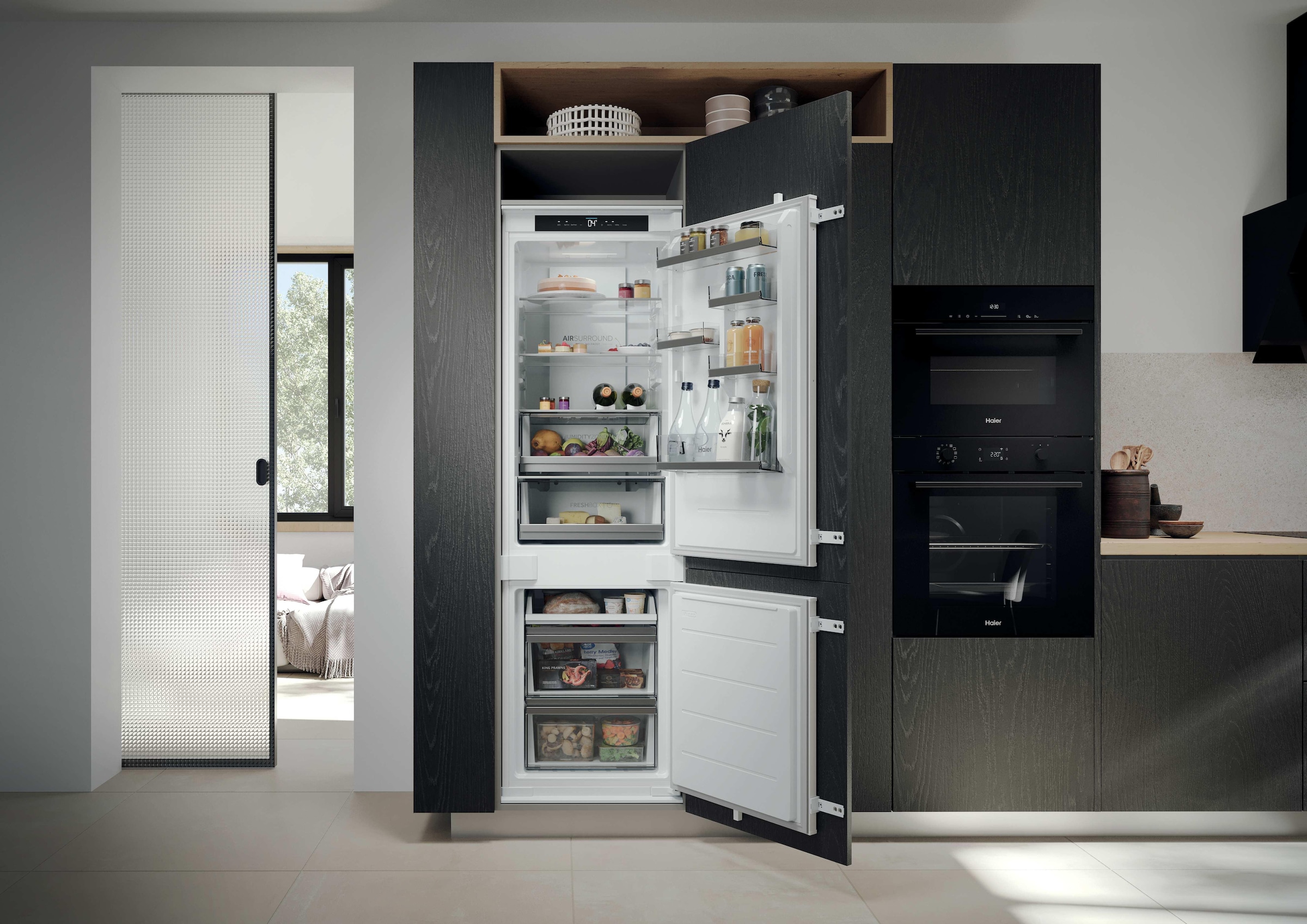 Haier Einbaukühlgefrierkombination »HBQW5518D« 177,2 cm hoch 54 cm breit