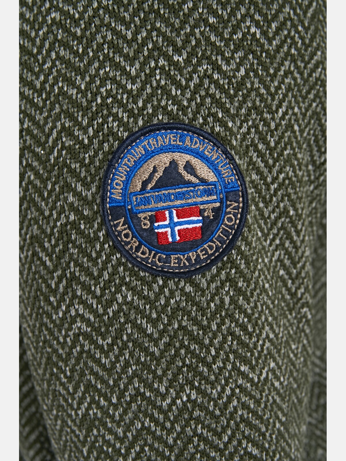 Jan Vanderstorm Sweatjacke »Strickfleecejacke KOLMUND«
