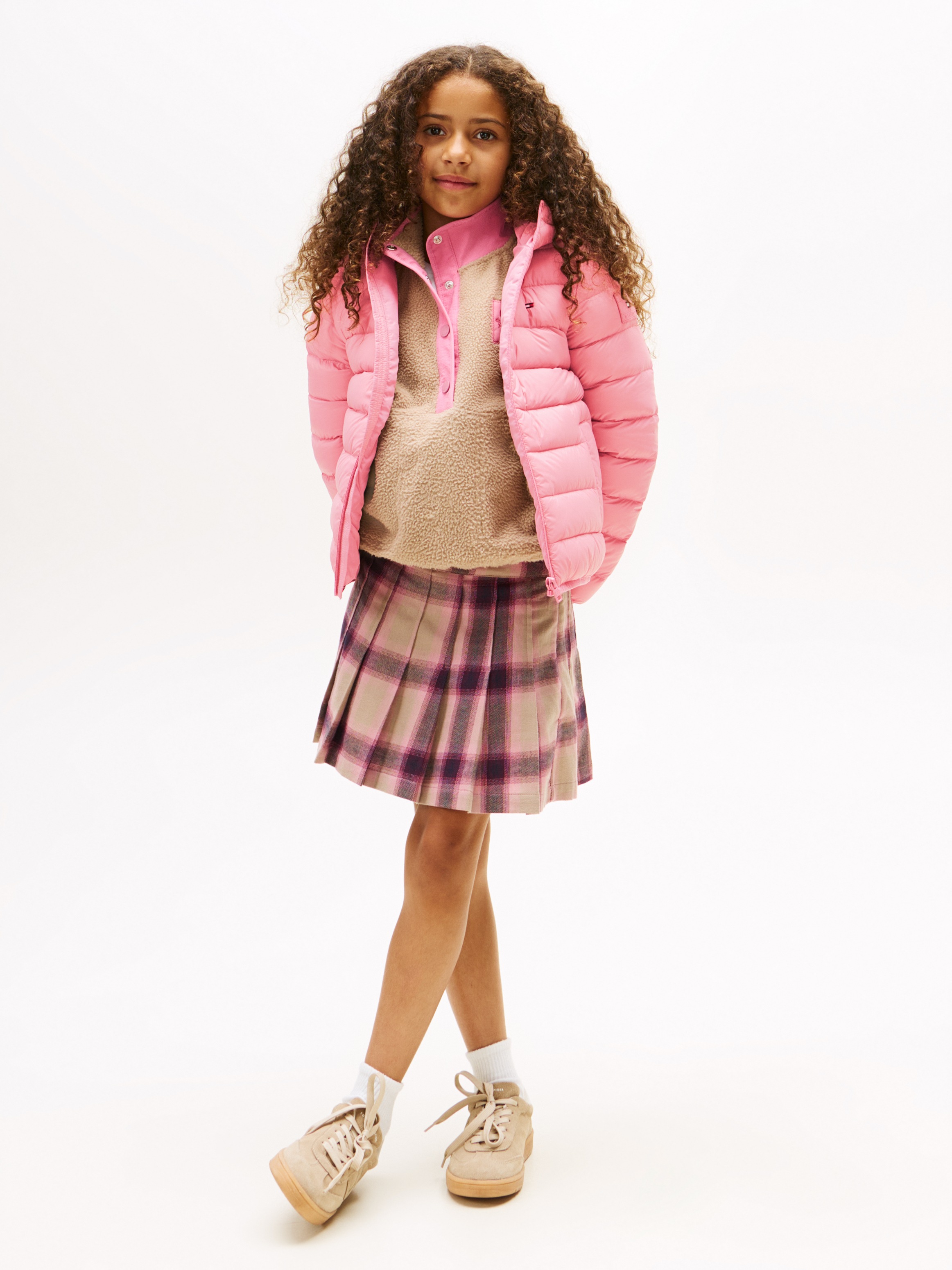 Tommy Hilfiger Steppjacke »U LIGHT DOWN HOODED JACKET«, mit Kapuze, Kinder bis 16 Jahre