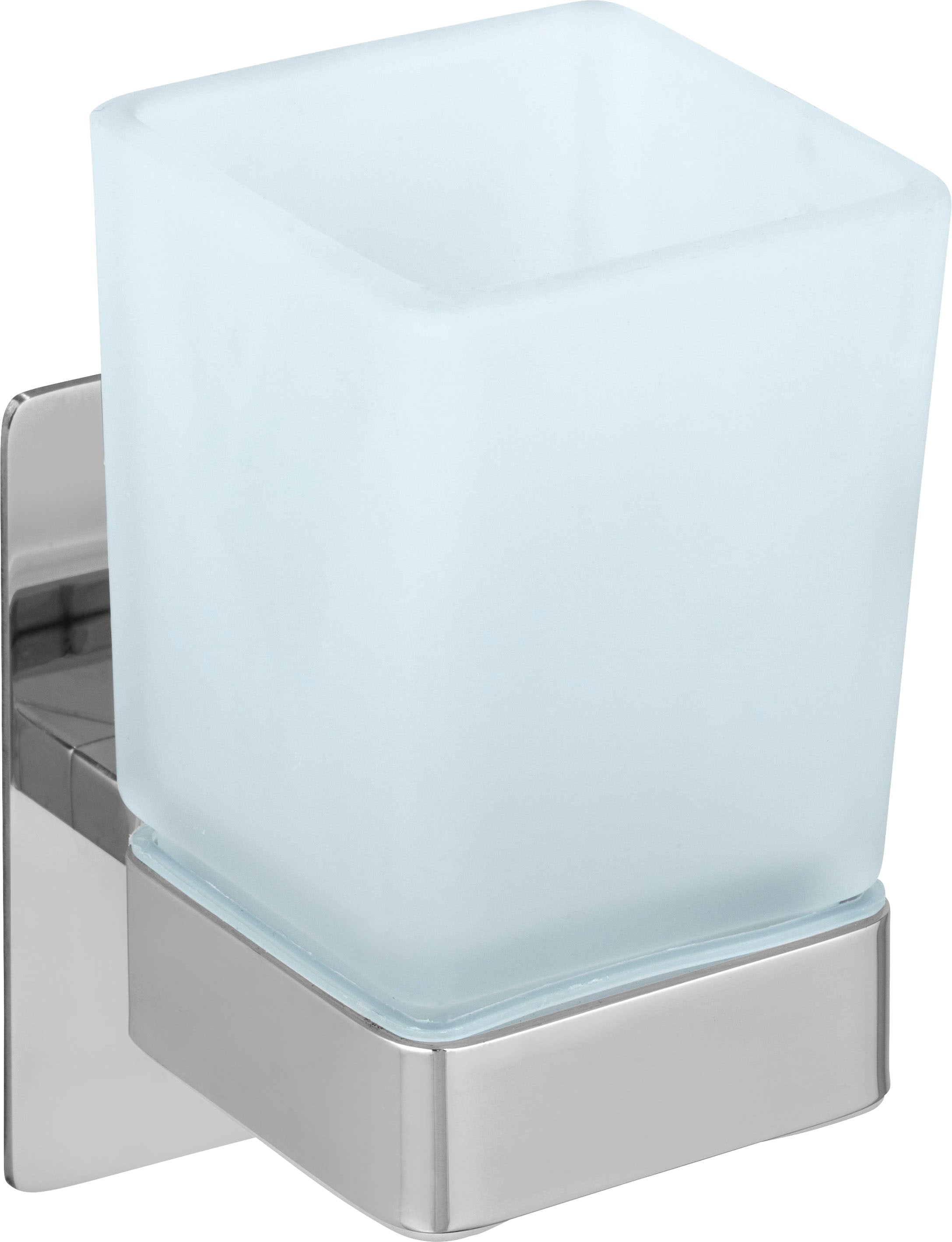 WENKO Zahnputzbecher »Turbo-Loc® Genova«, shine, Befestigen ohne bohren