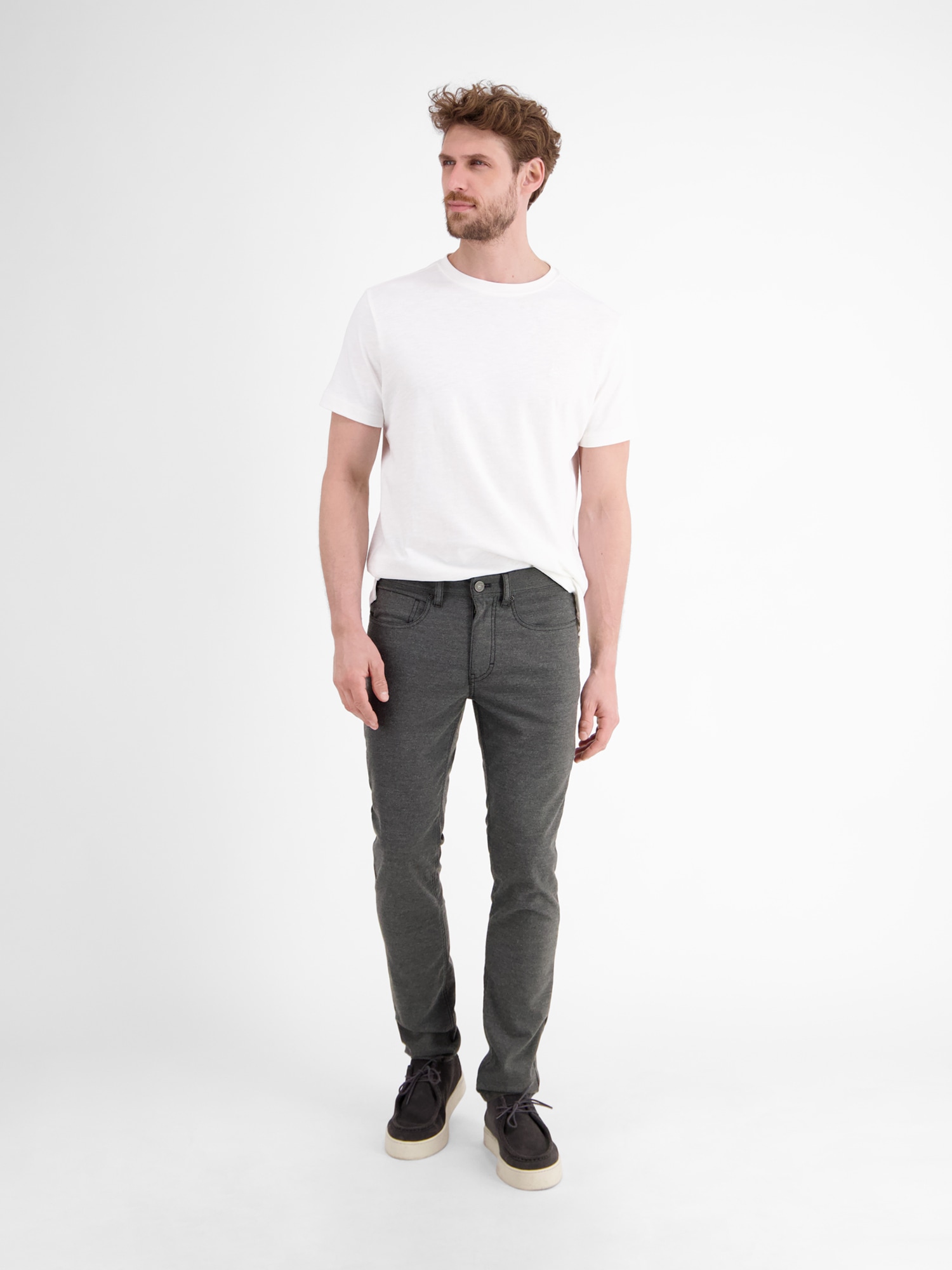 LERROS Chinohose »Herren Hose CONLIN in Wolloptik, SLIM FIT«