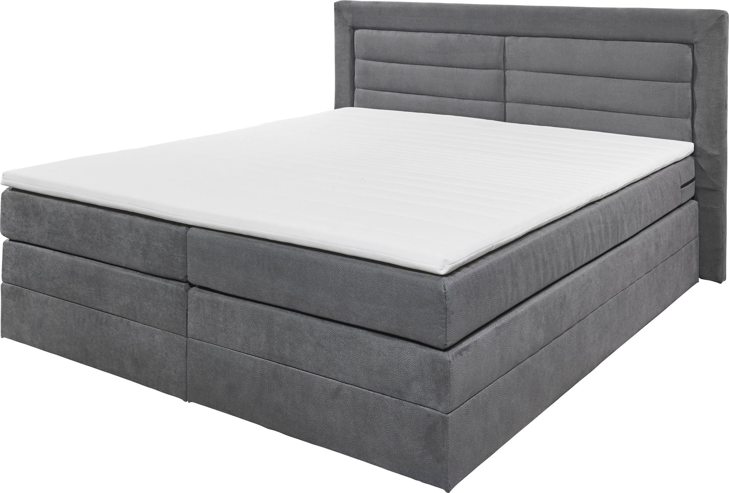 ED EXCITING DESIGN Boxspringbett »Saba«, (6 St.), inkl. zwei Bettkästen und Topper