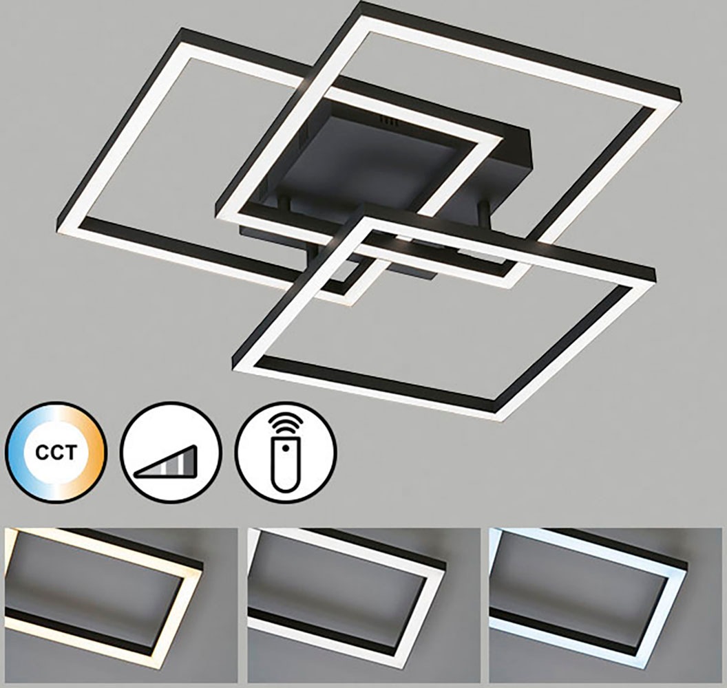FISCHER & HONSEL Deckenleuchte »Seth«, Leuchtmittel LED-Modul | LED wechselbar, langlebige LED, dimmbar